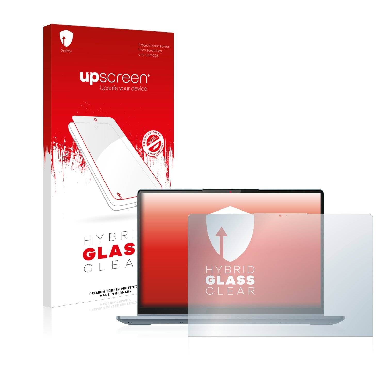 upscreen Hybrid Glass Clear Premium Schutzglas Folie für Lenovo IdeaPad Flex 5 14 Gen 7