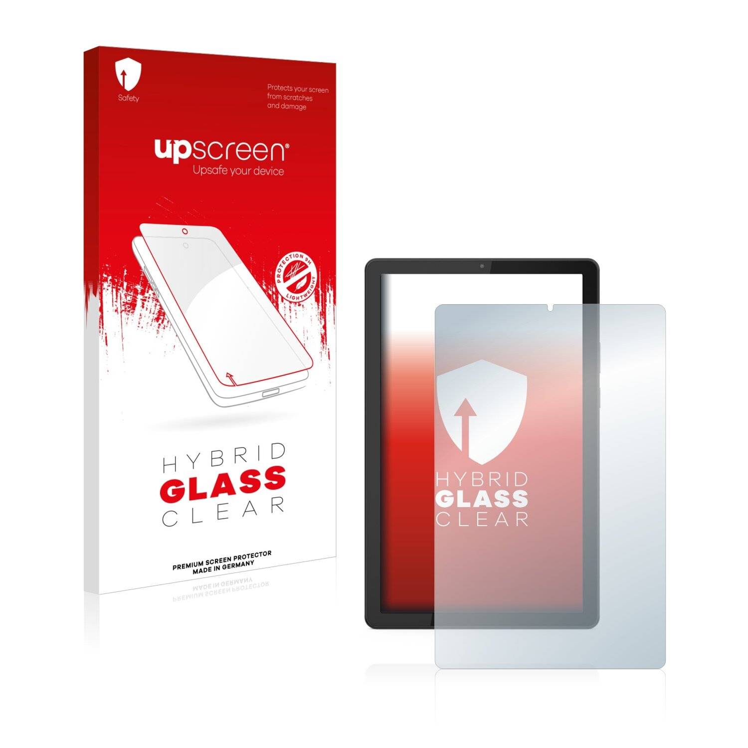 upscreen Hybrid Glass Clear Premium Schutzglas Folie für Lenovo Tab