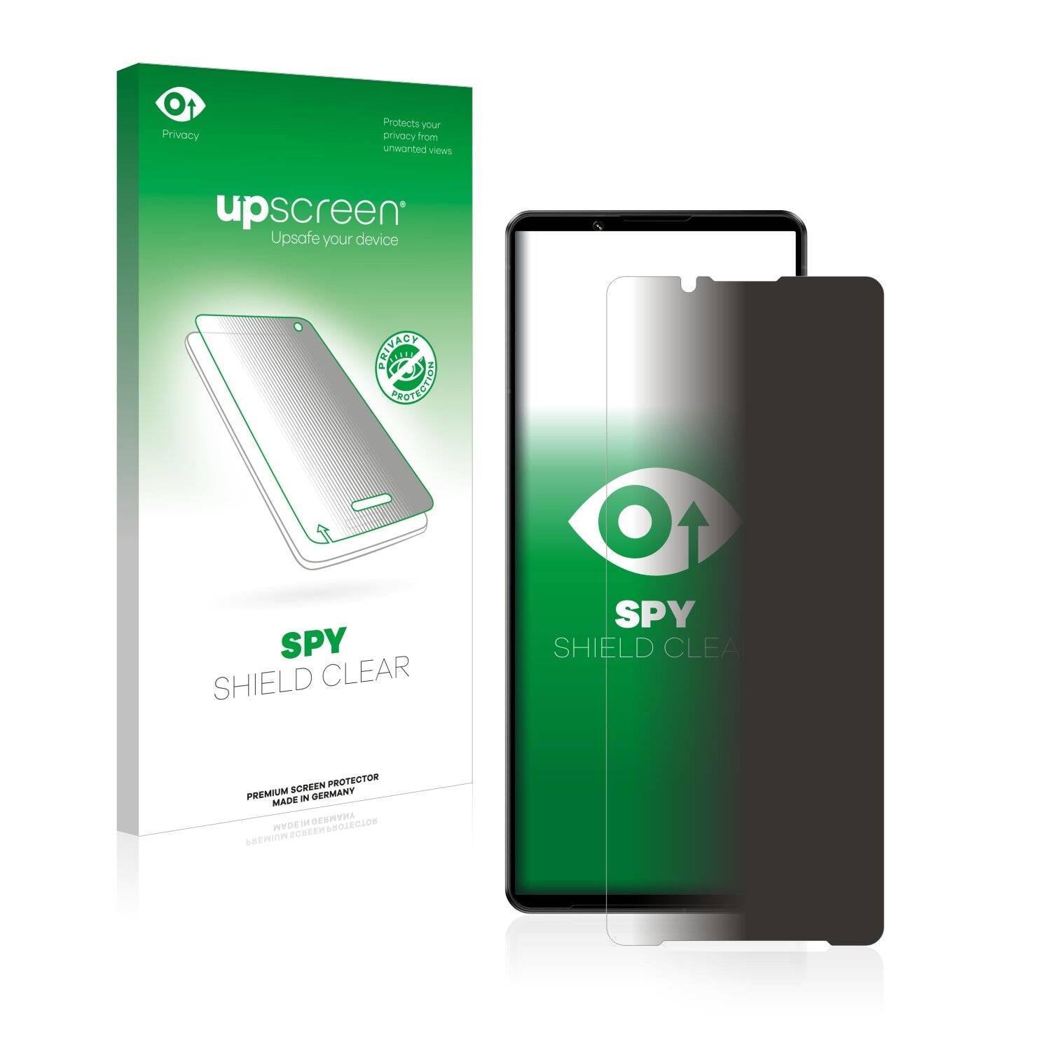 upscreen Blickschutzfolie für Sony Xperia 1 IV Anti-Spy Privacy Blaulichtschutz Sichtschutzfolie