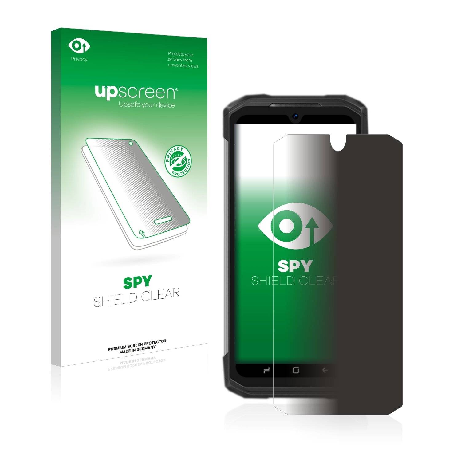 upscreen Blickschutzfolie für Doogee S98 Pro Anti-Spy Privacy Blaulichtschutz Sichtschutzfolie