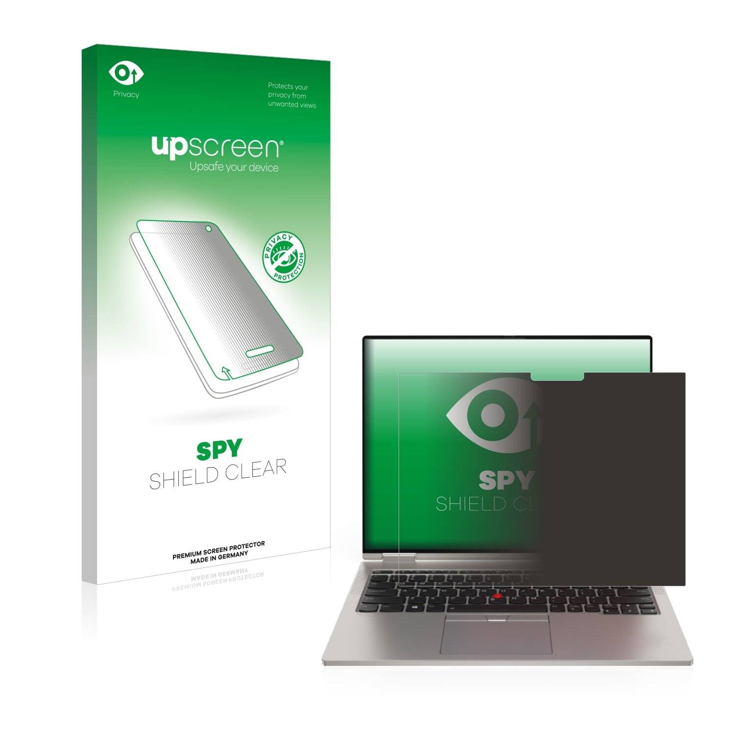 upscreen Blickschutzfolie für Lenovo ThinkPad X1 Titanium Yoga Gen 1 Anti-Spy Privacy Blaulichtschutz Sichtschutzfolie