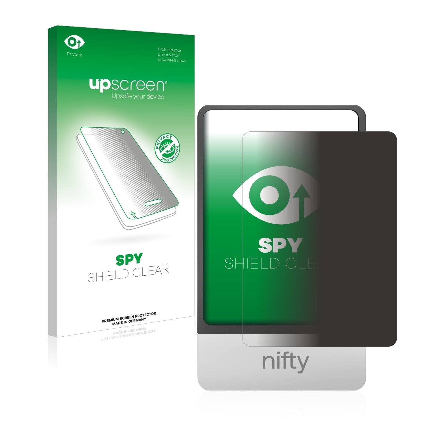 upscreen Spy Shield Clear Premium Blickschutzfolie für SecuX
