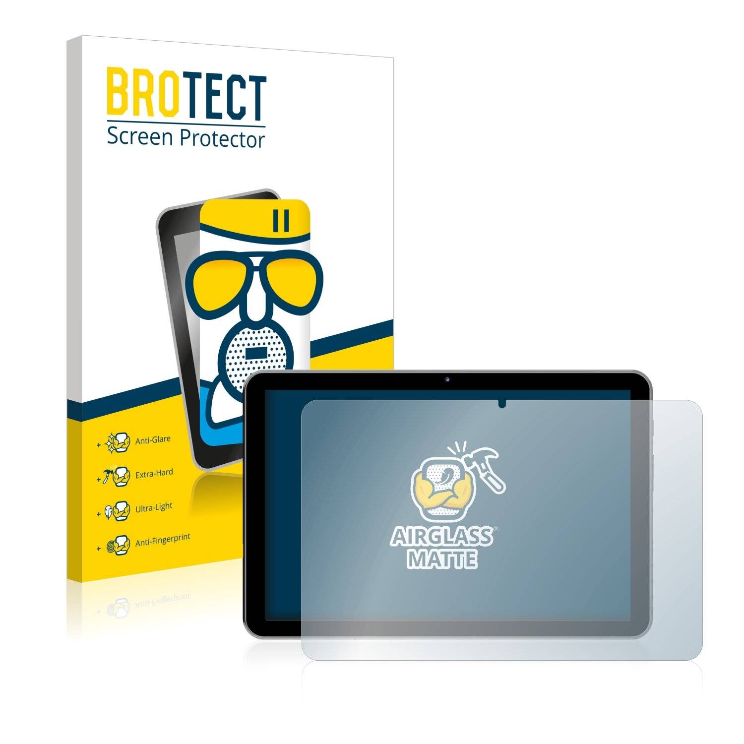 BROTECT AirGlass Matte Schutzglas Folie für Peaq PET