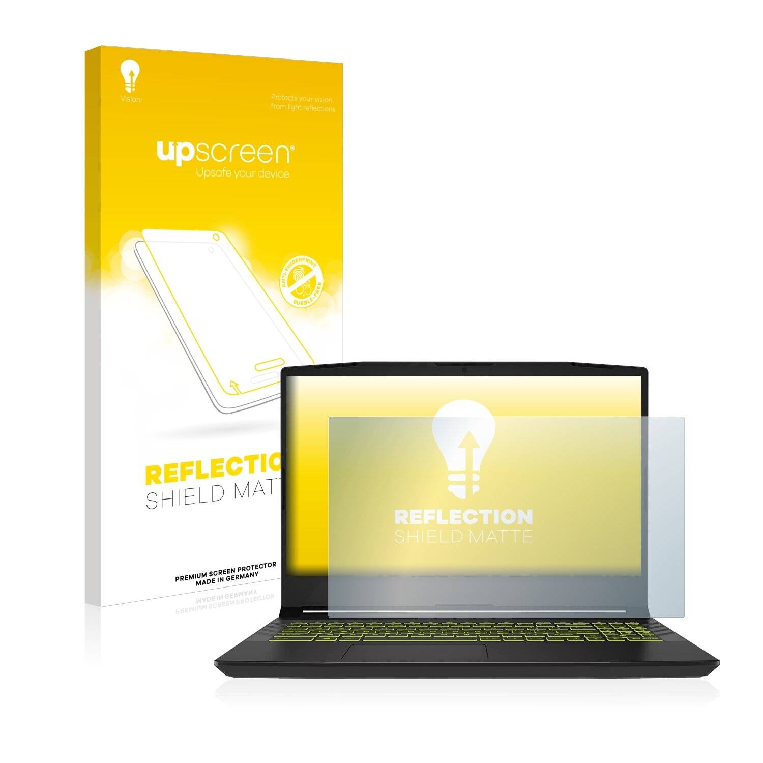 upscreen Reflection Shield Matte Premium Displayschutzfolie für MSI Alpha