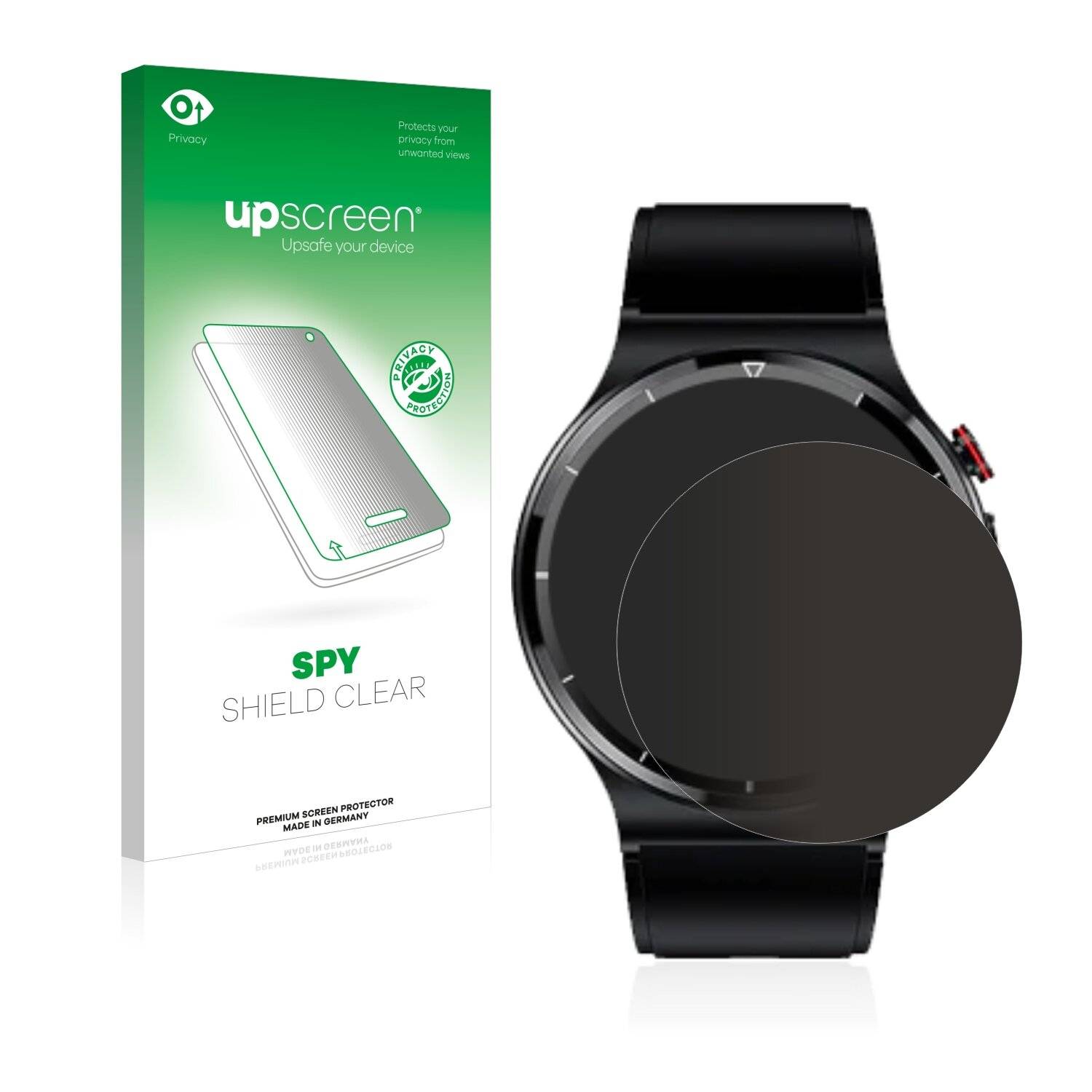 upscreen Spy Shield Clear Premium Blickschutzfolie für Zeit vision Care