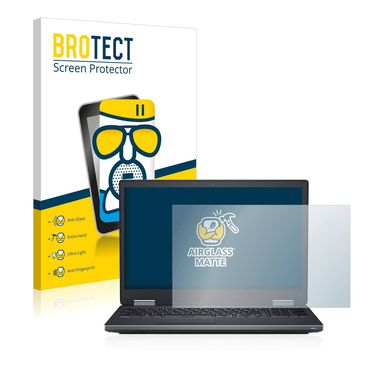 BROTECT AirGlass Matte Schutzglas Folie für Dell Precision