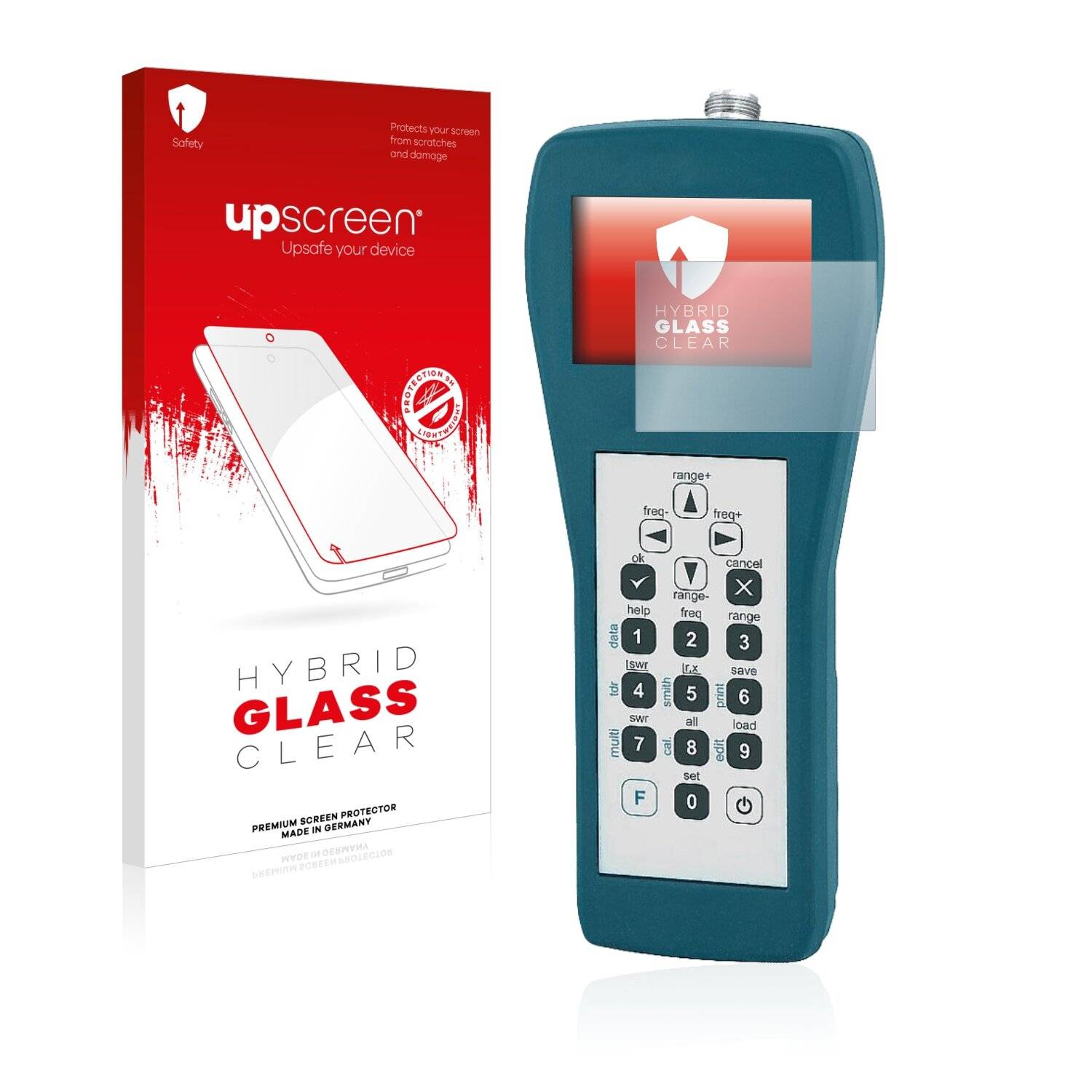 upscreen Hybrid Glass Clear Premium Schutzglas Folie für RigExpert AA-2000