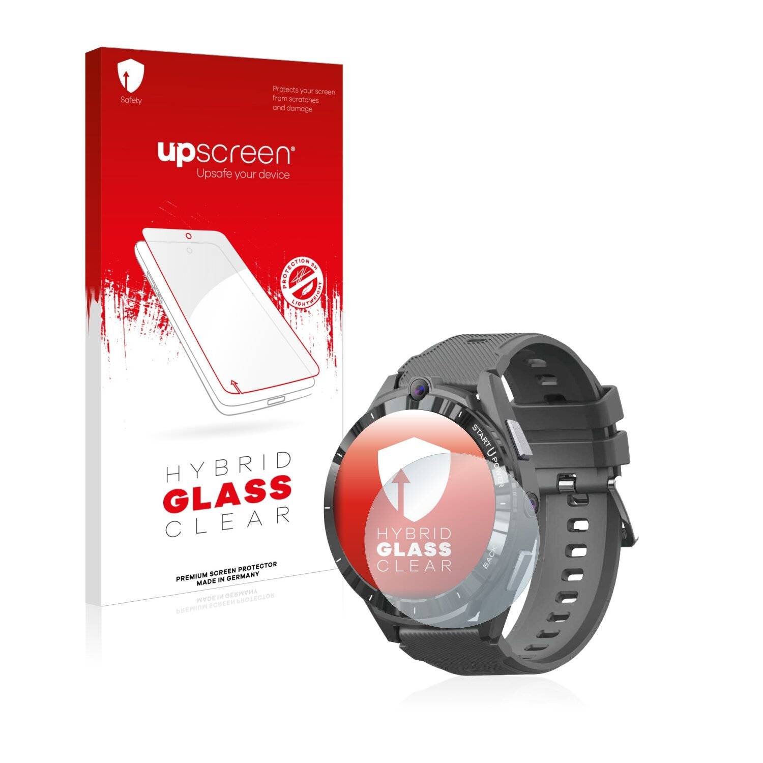 upscreen Hybrid Glass Clear Premium Schutzglas Folie für Lemfo
