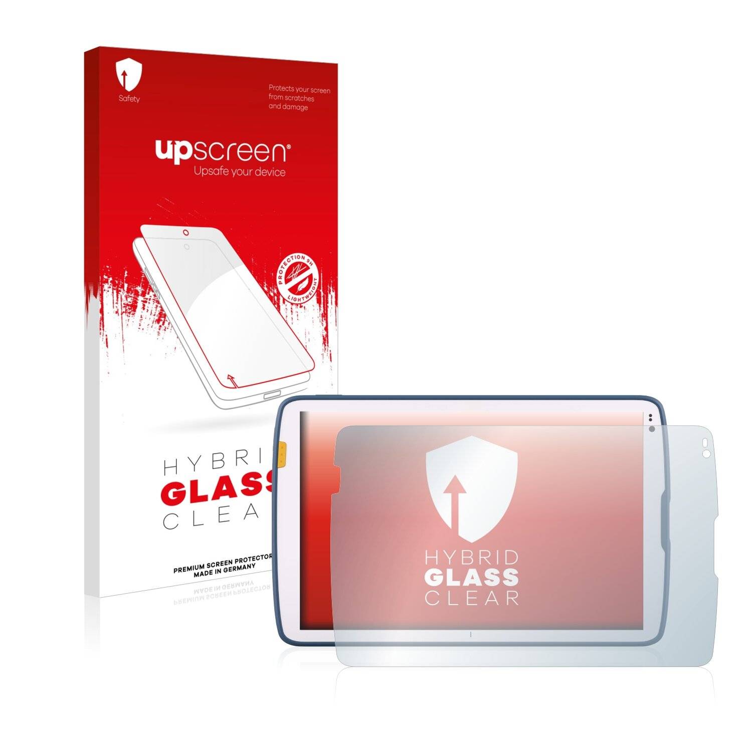 upscreen Flexible Schutz Glas Folie für Zebra ET40 10.1" Schutzglas 9H Hybridglas Klar