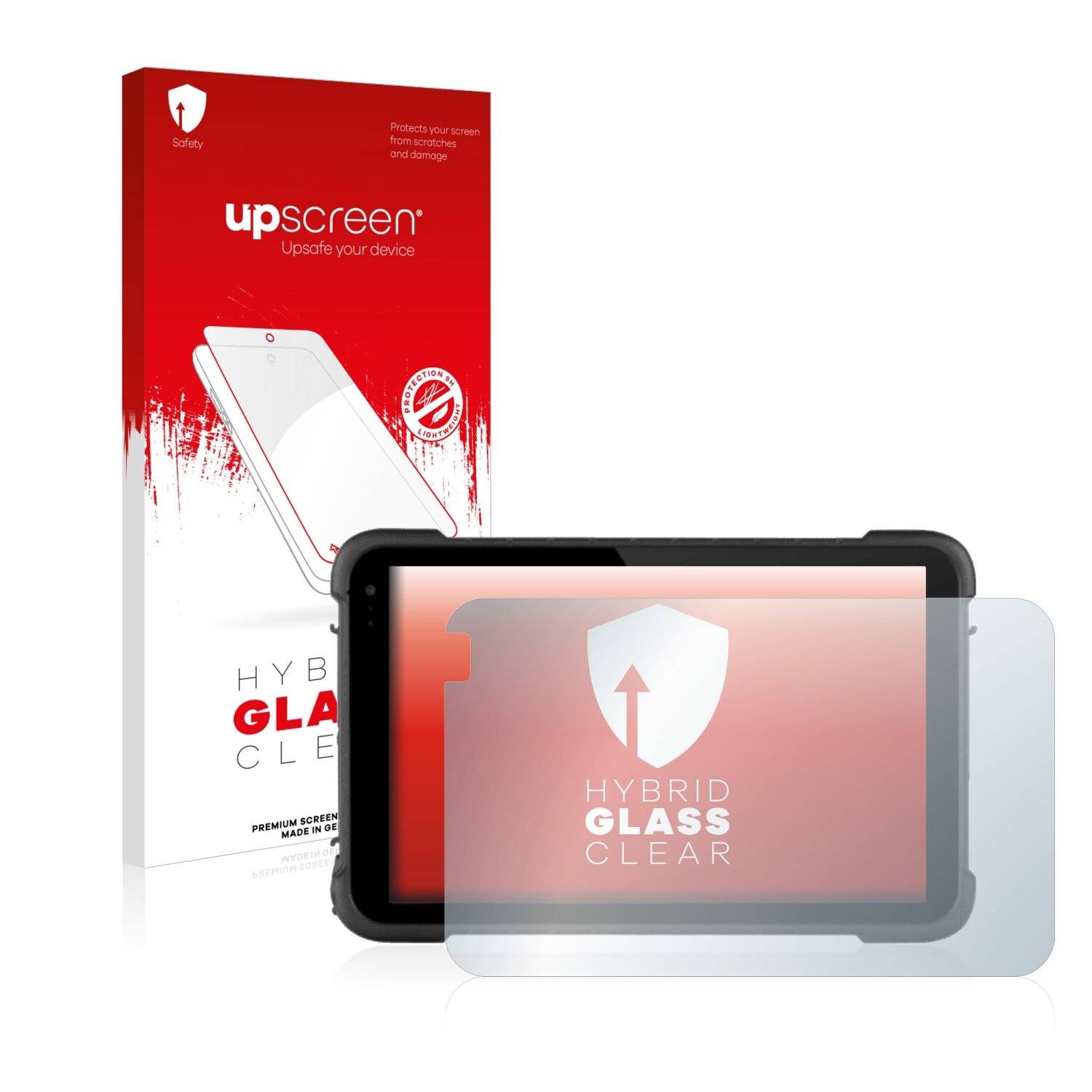 upscreen Hybrid Glass Clear Premium Schutzglas Folie für BCX ELITE RANGE HSA8 TOUGH