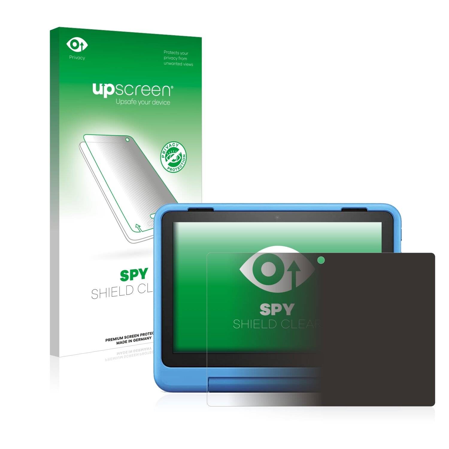 upscreen Spy Shield Clear Premium Blickschutzfolie für Amazon Fire HD 8 Kids Pro