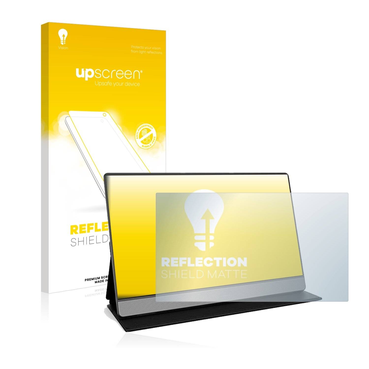 upscreen Reflection Shield Matte Premium Displayschutzfolie für Koorui 15B1 Tragbarer