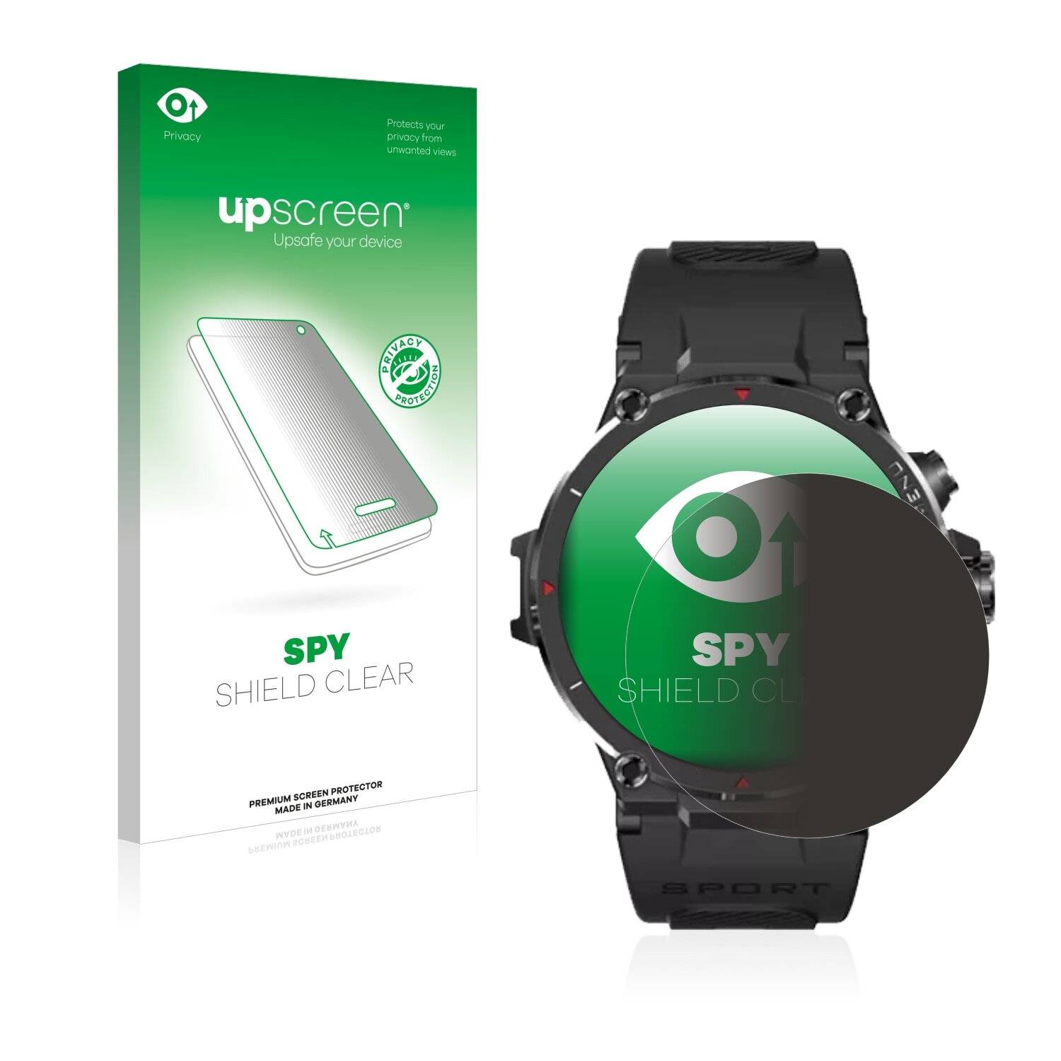 upscreen Spy Shield Clear Premium Blickschutzfolie für Wilok