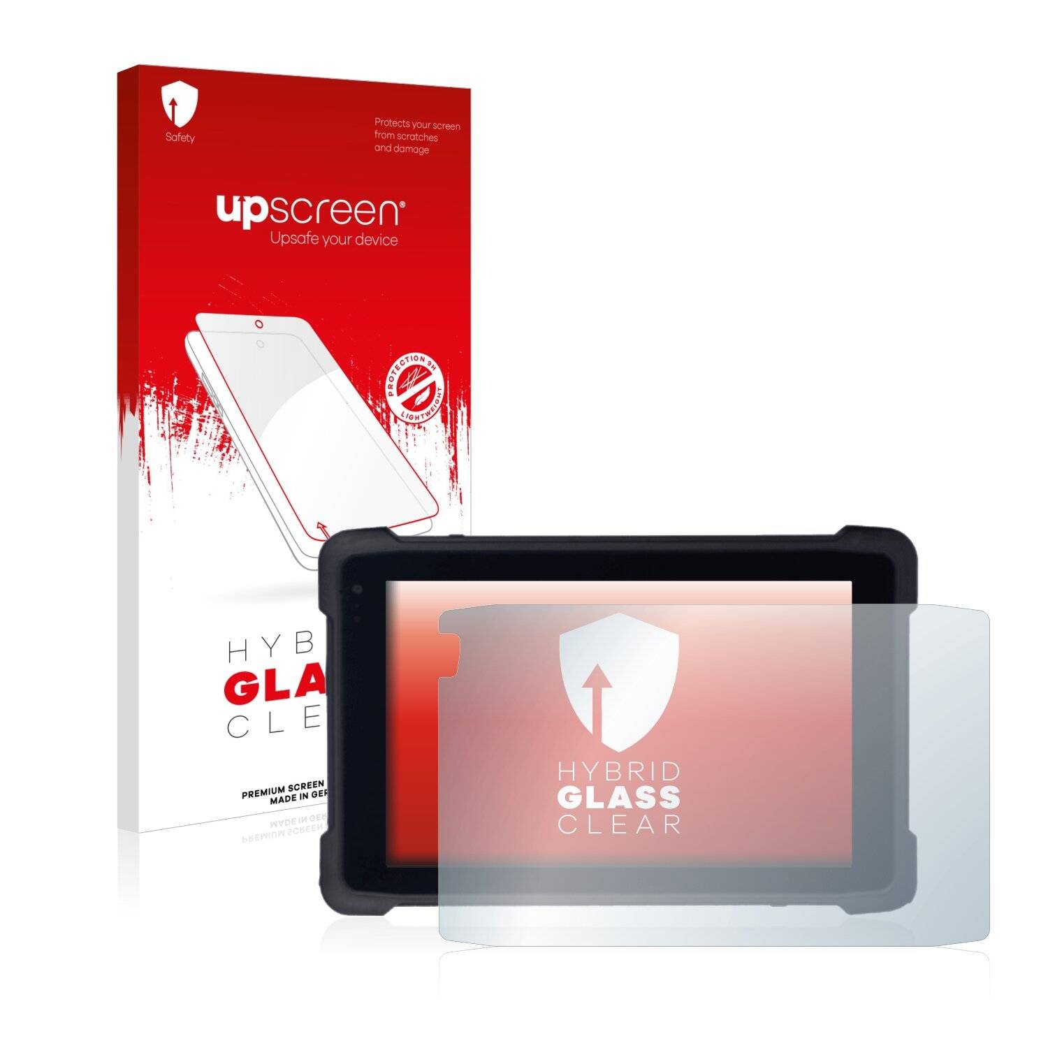 upscreen Hybrid Glass Clear Premium Schutzglas Folie für BCX ELITE RANGE LCW8 TOUGH