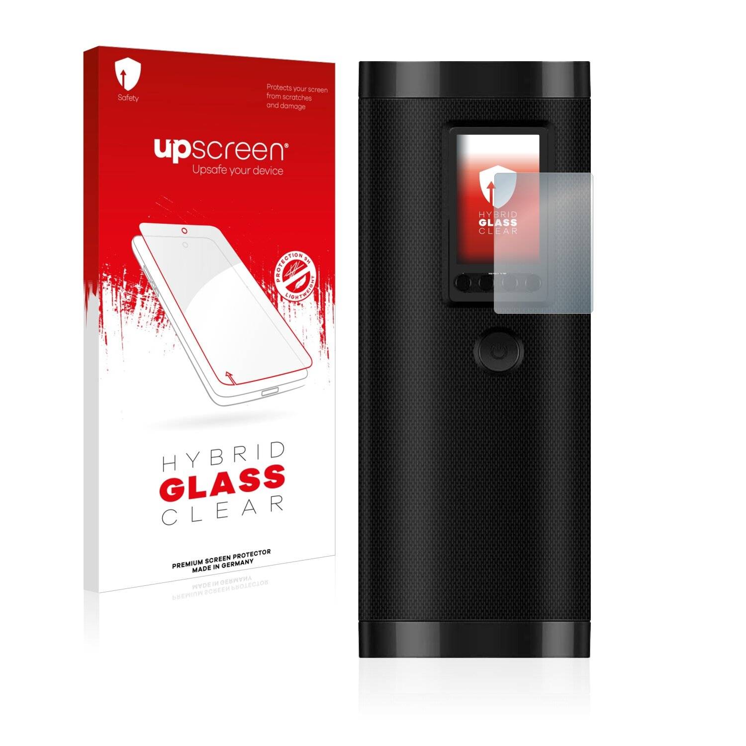 upscreen Hybrid Glass Clear Premium Schutzglas Folie für Veeape Electrical Digital Tyre