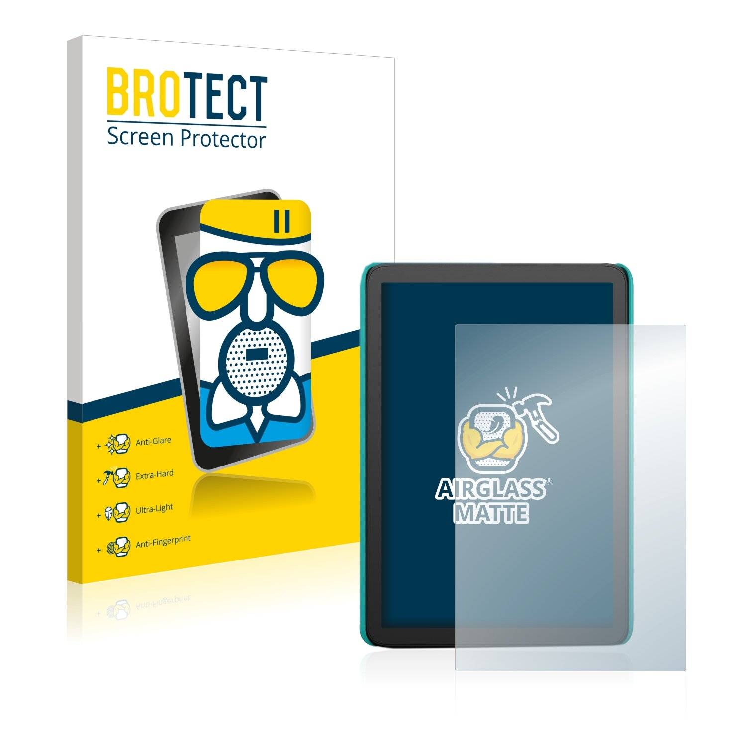 BROTECT AirGlass Matte Schutzglas Folie für Amazon Kindle Kids