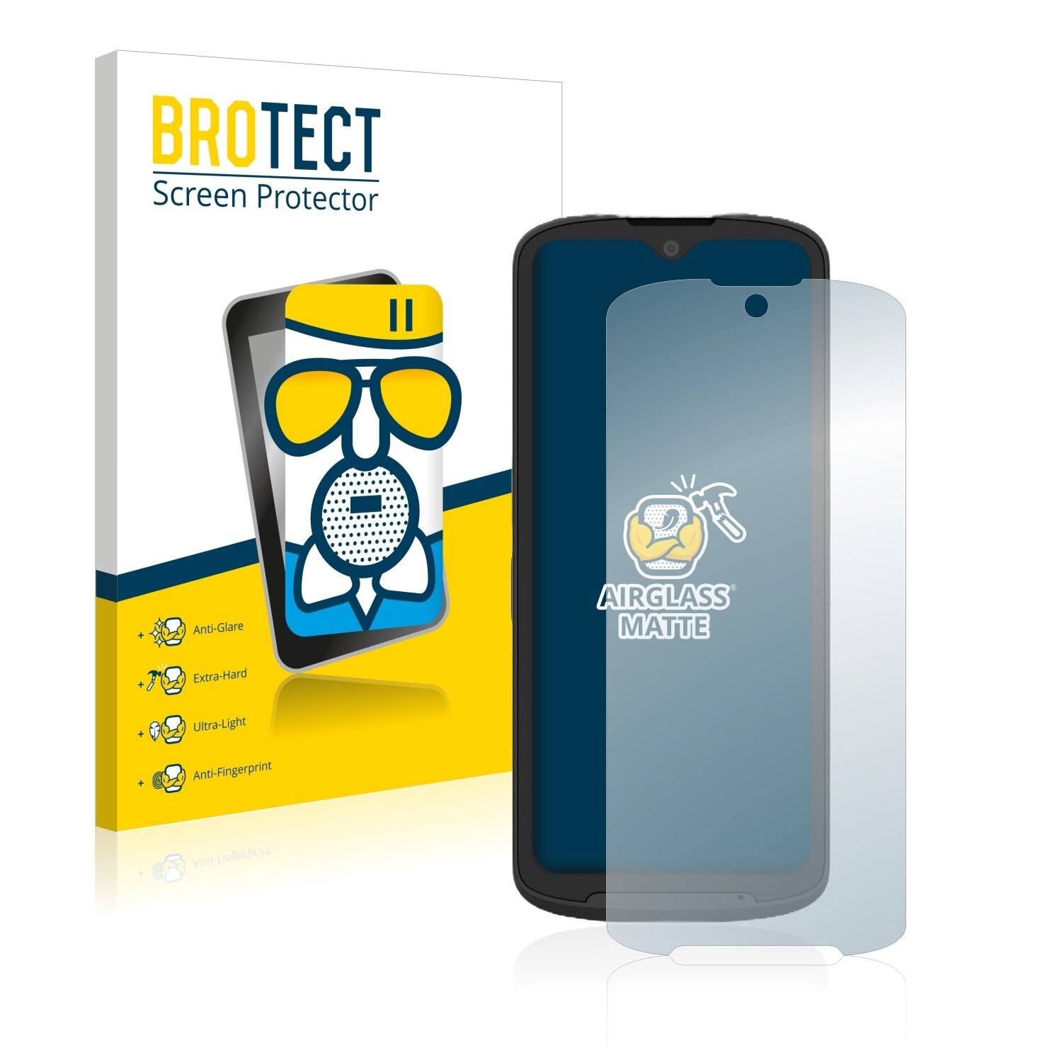 BROTECT AirGlass Matte Schutzglas Folie für Zebra
