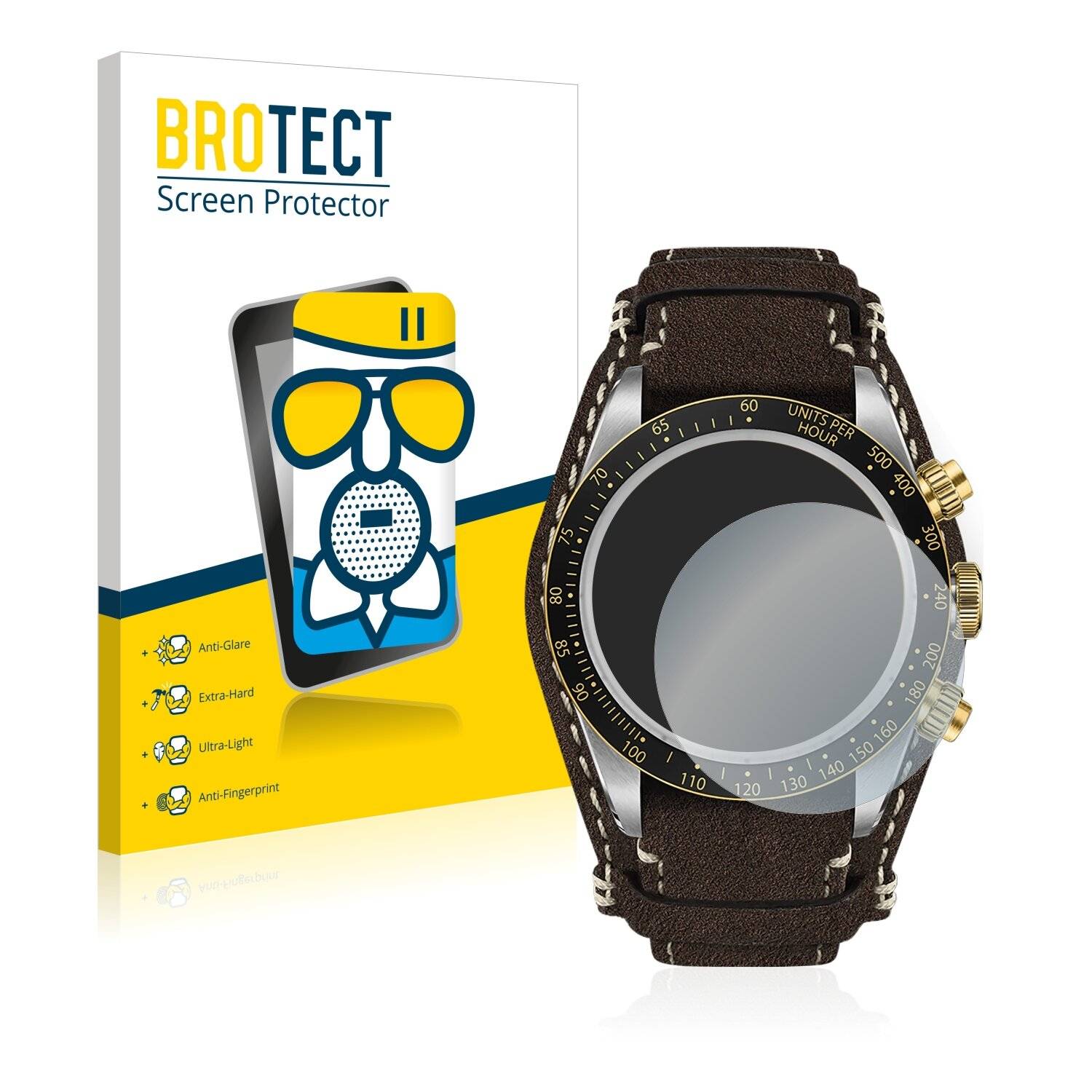 BROTECT AirGlass Matte Schutzglas Folie für Tudor Black Bay Chrono