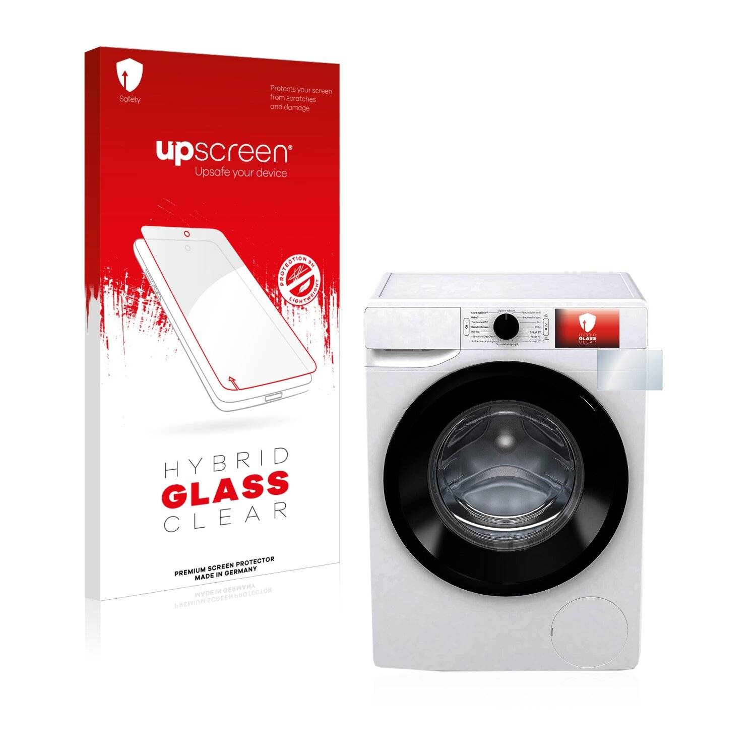 upscreen Hybrid Glass Clear Premium Schutzglas Folie für Gorenje WNEI 74