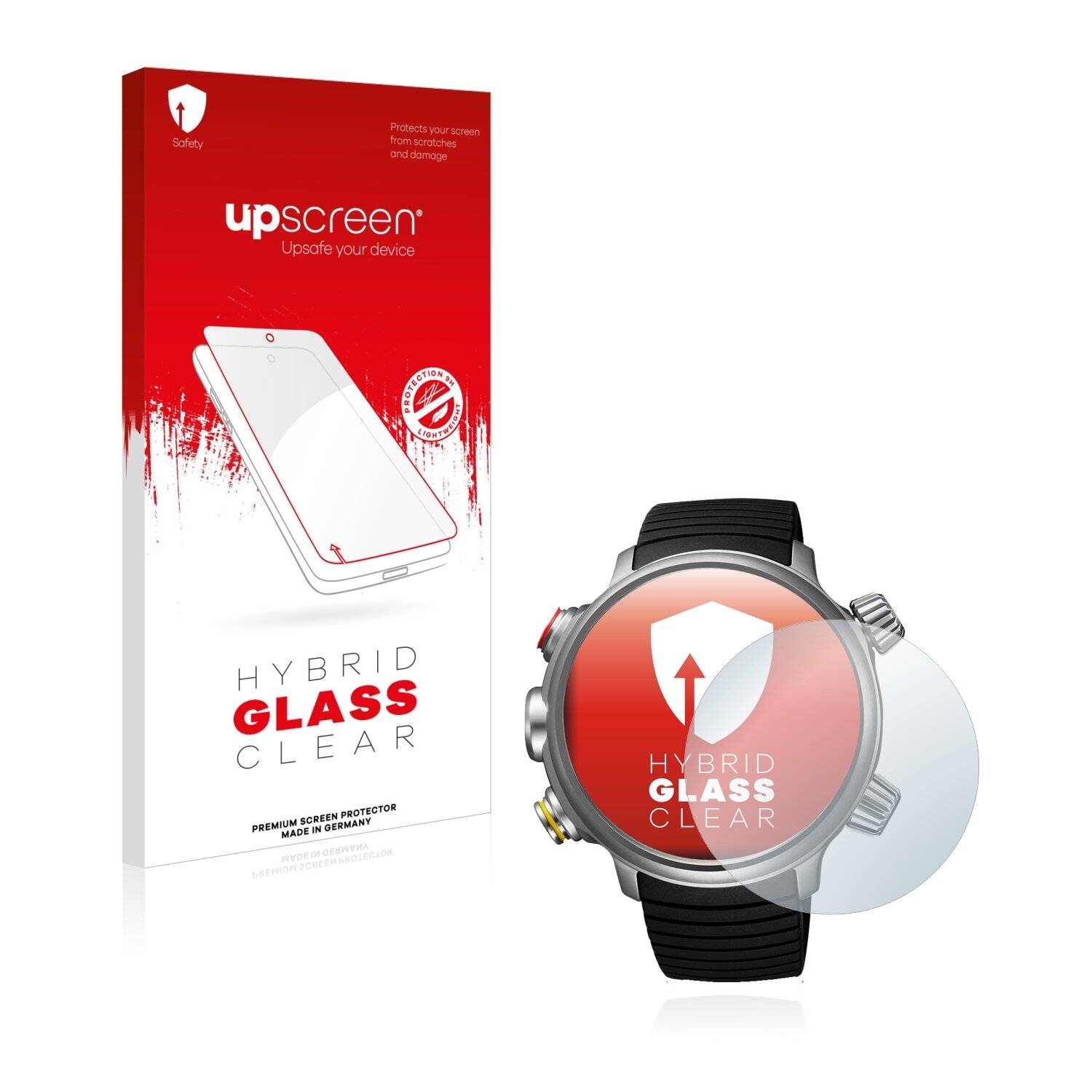 upscreen Hybrid Glass Clear Premium Schutzglas Folie für Citizen Promaster Land