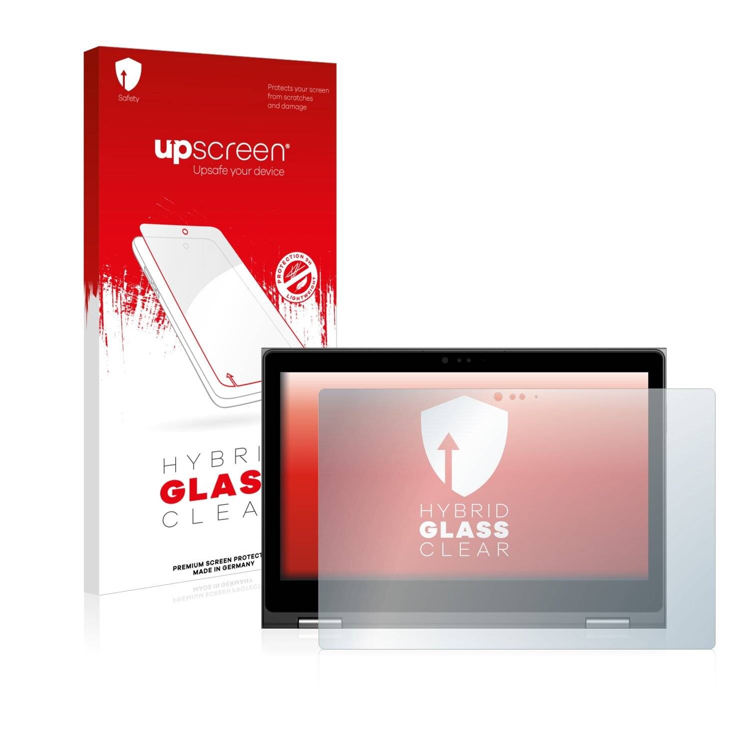 upscreen Hybrid Glass Clear Premium Schutzglas Folie für Dell Inspiron 15 5579