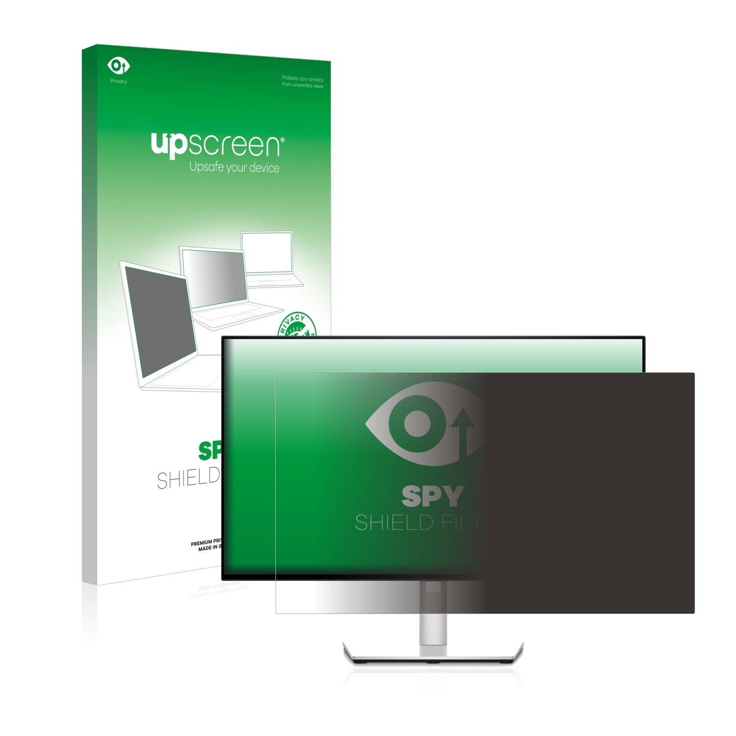 upscreen Blickschutzfilter für Dell Ultrasharp U2422H Blaulichtfilter Sichtschutz Privacy Anti Spy abnehmbar