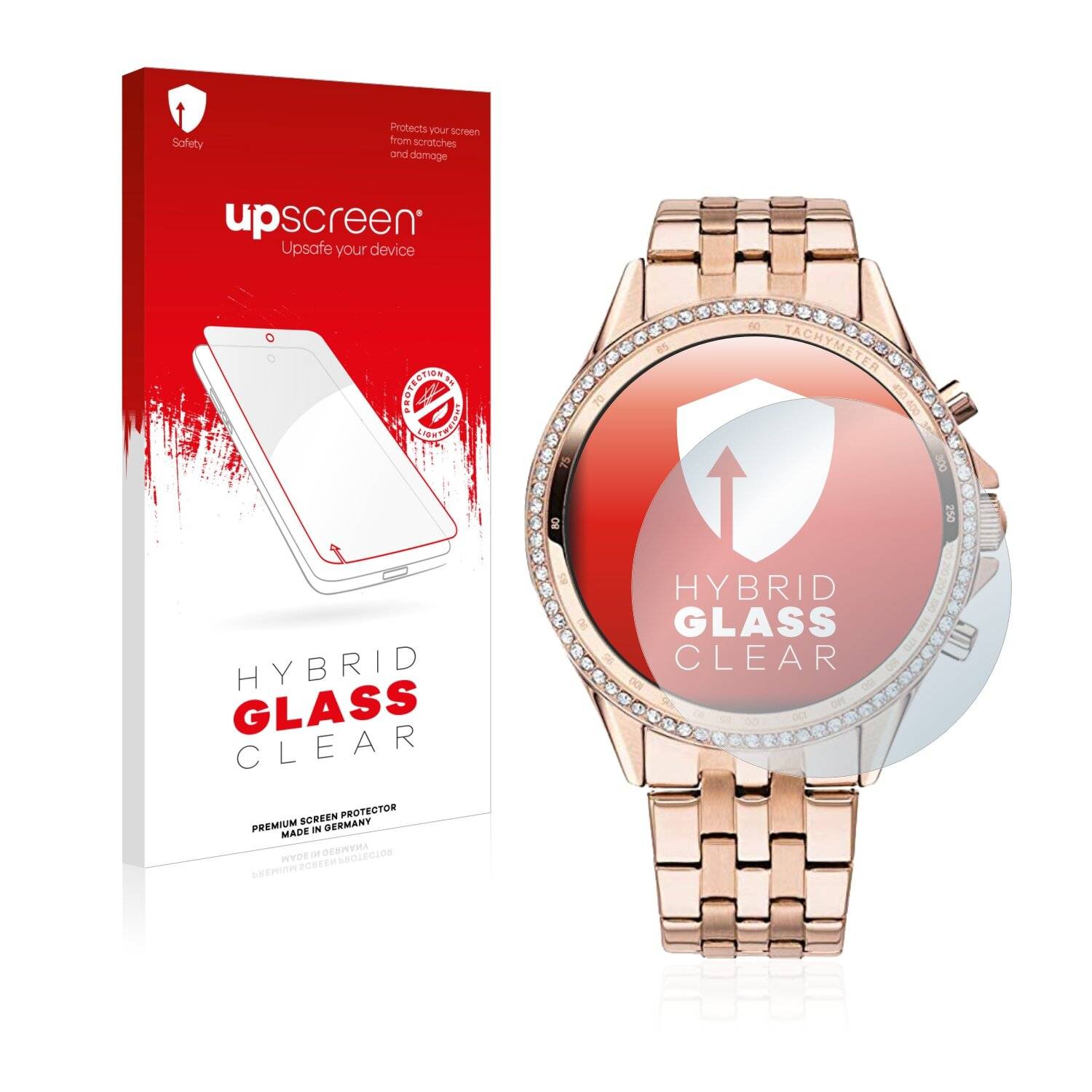 upscreen Hybrid Glass Clear Premium Schutzglas Folie für Tommy Hilfiger