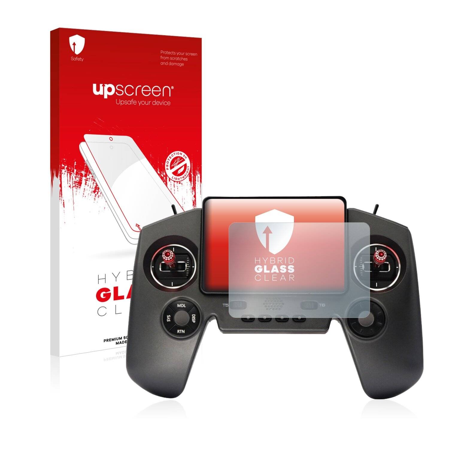 upscreen Hybrid Glass Clear Premium Schutzglas Folie für FrSky Twin