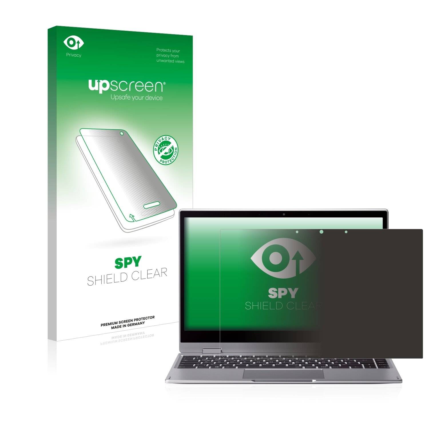 upscreen Spy Shield Clear Premium Blickschutzfolie für Medion Akoya
