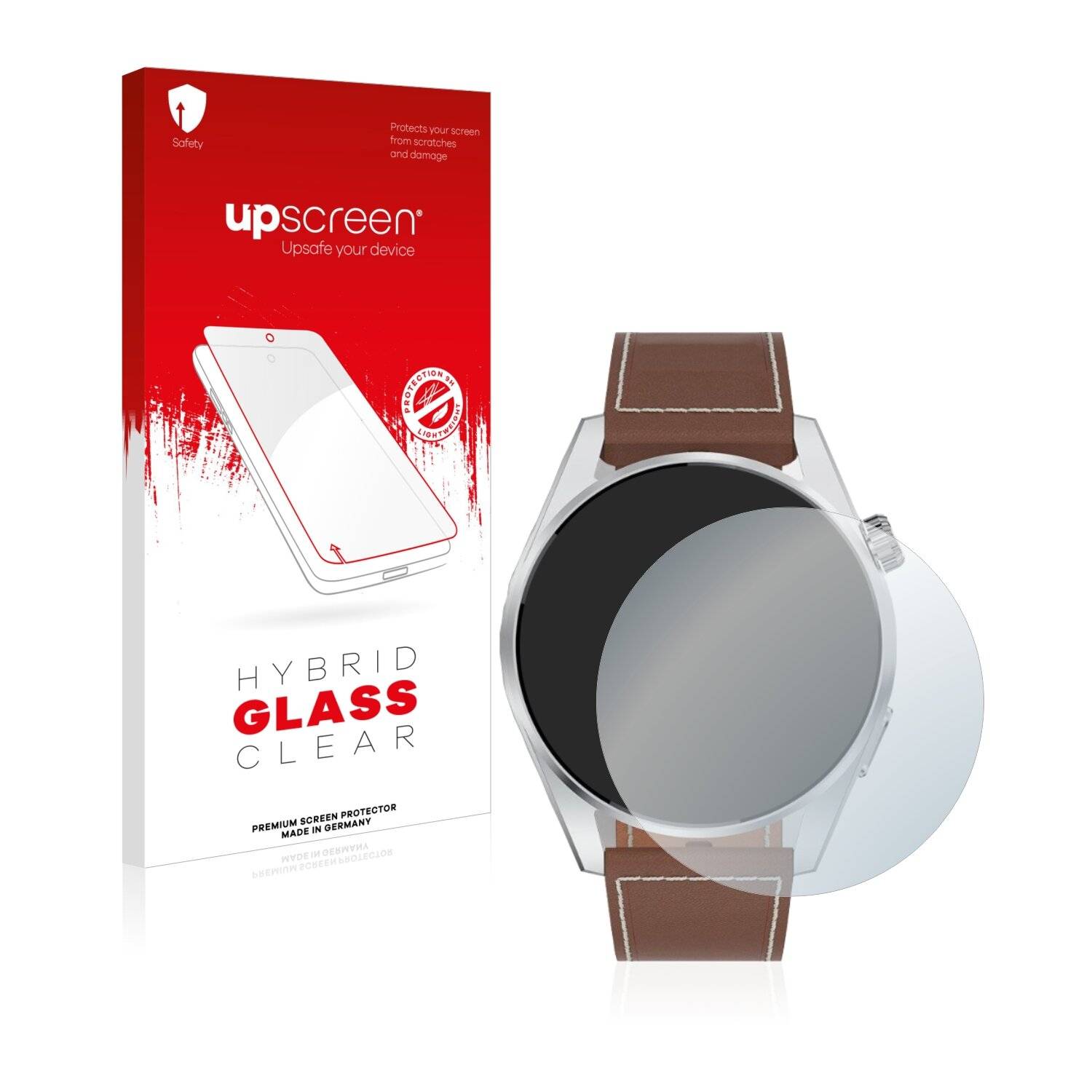 upscreen Hybrid Glass Clear Premium Schutzglas Folie für Tisoutec