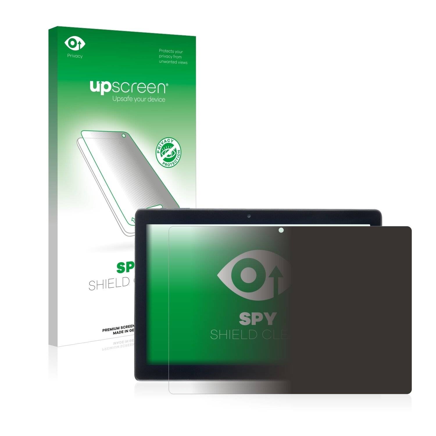 upscreen Spy Shield Clear Premium Blickschutzfolie für Odys Space One 10 SE