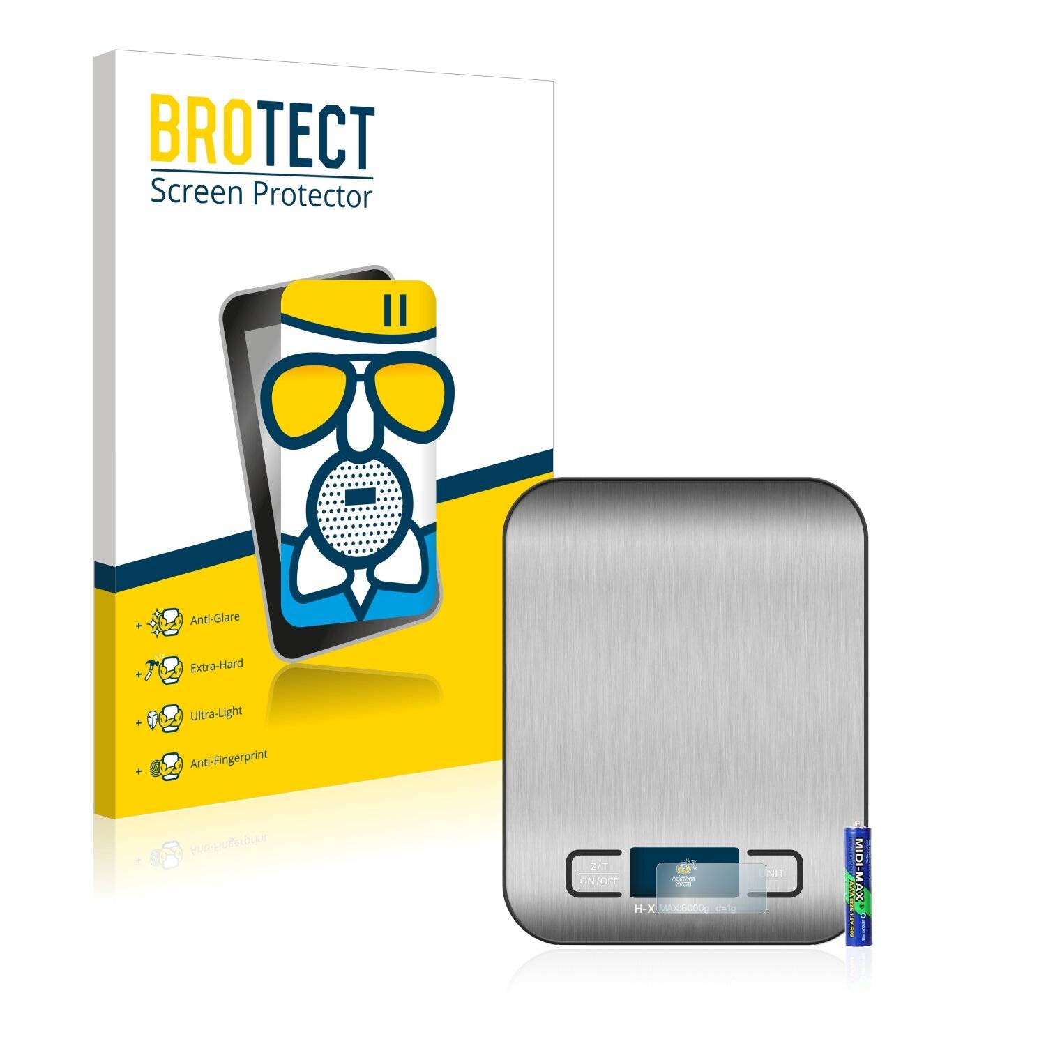 BROTECT AirGlass Matte Schutzglas Folie für Eon Eono by Amazon Digitale