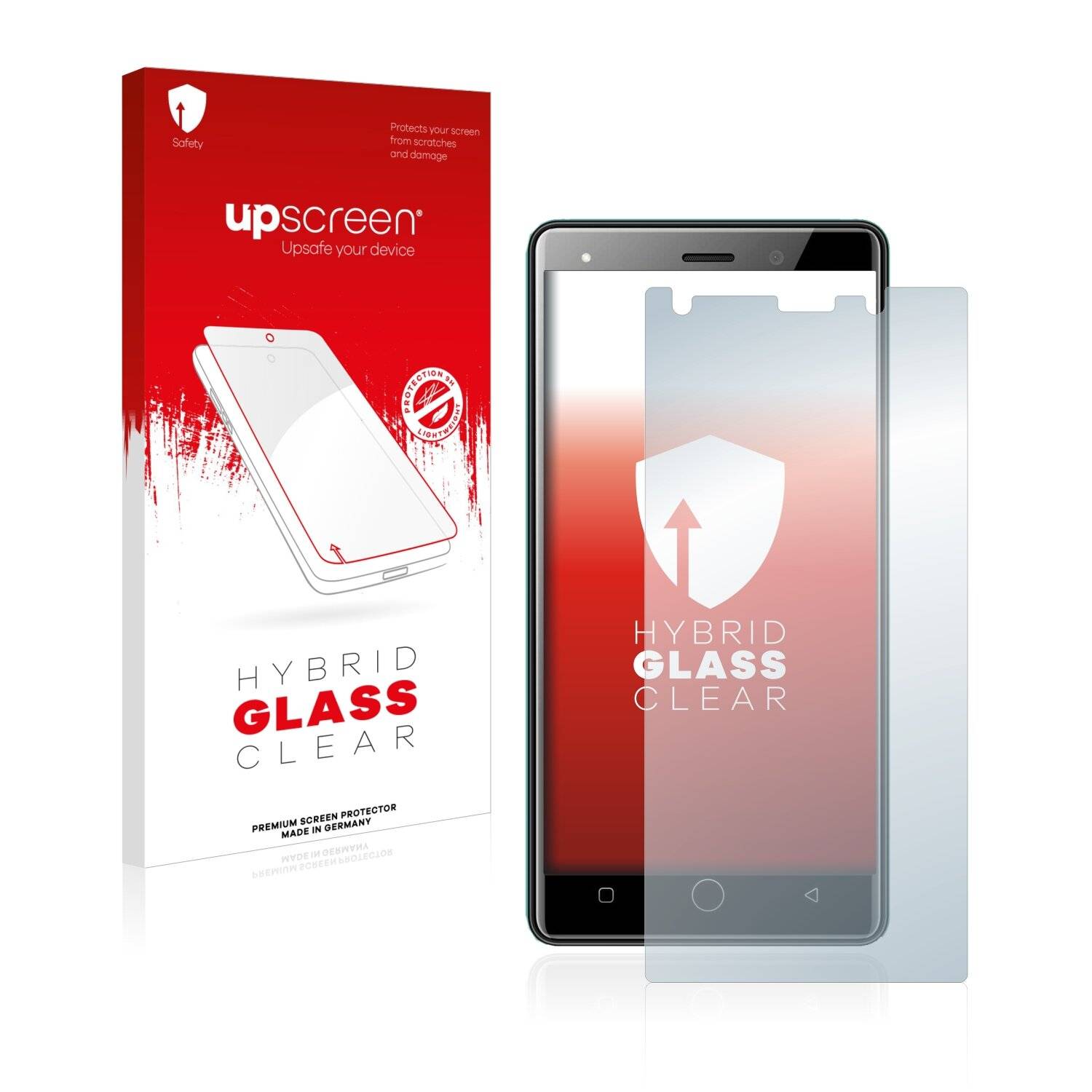 upscreen Flexible Panzerglasfolie für Aoyodkg A10 Plus Schutzglas 9H Hybridglas Klar