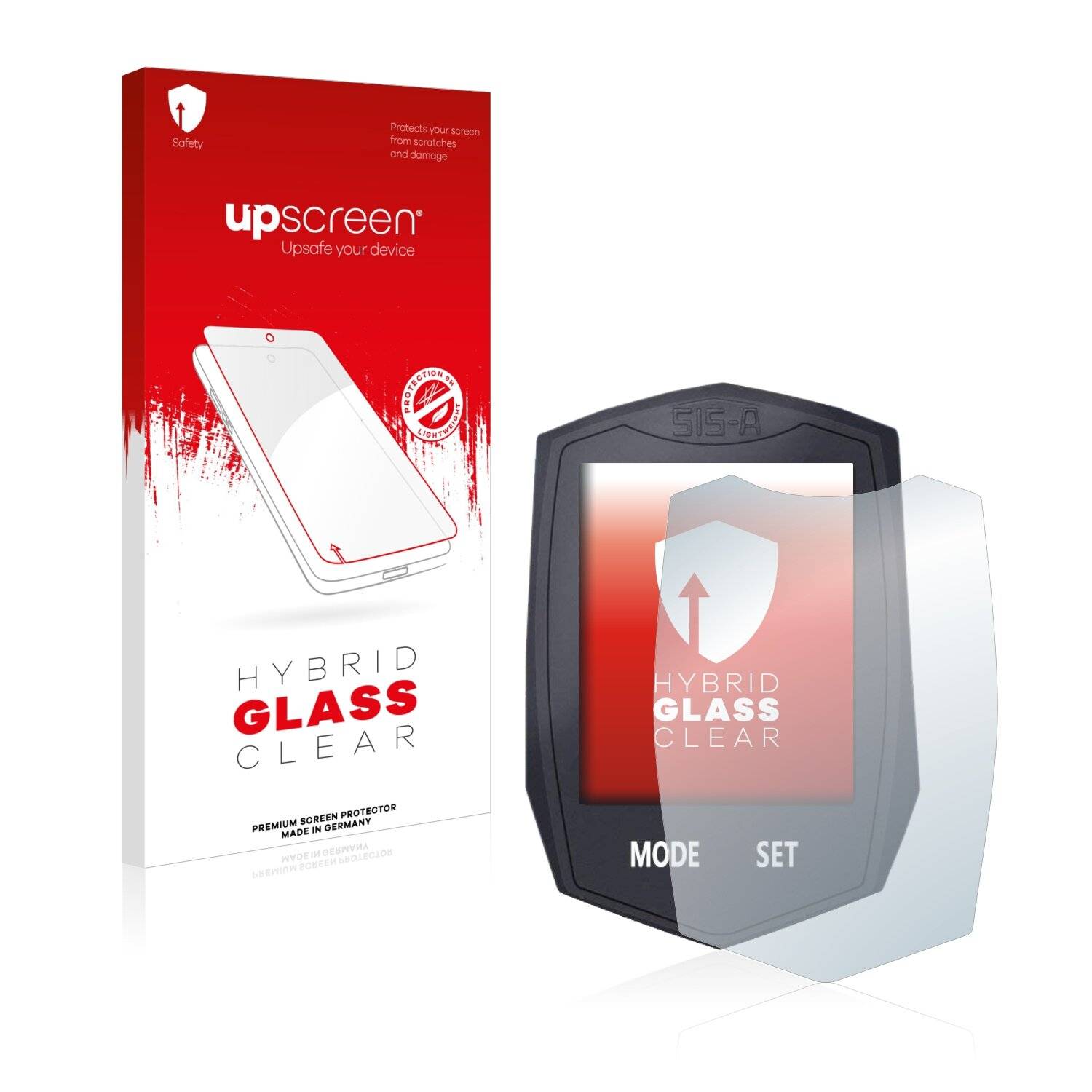 upscreen Hybrid Glass Clear Premium Schutzglas Folie für BIGO Bicycle