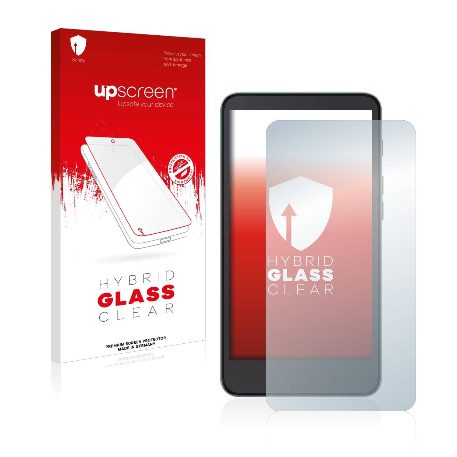 upscreen Hybrid Glass Clear Premium Schutzglas Folie für Xiaomi Moaan InkPalm