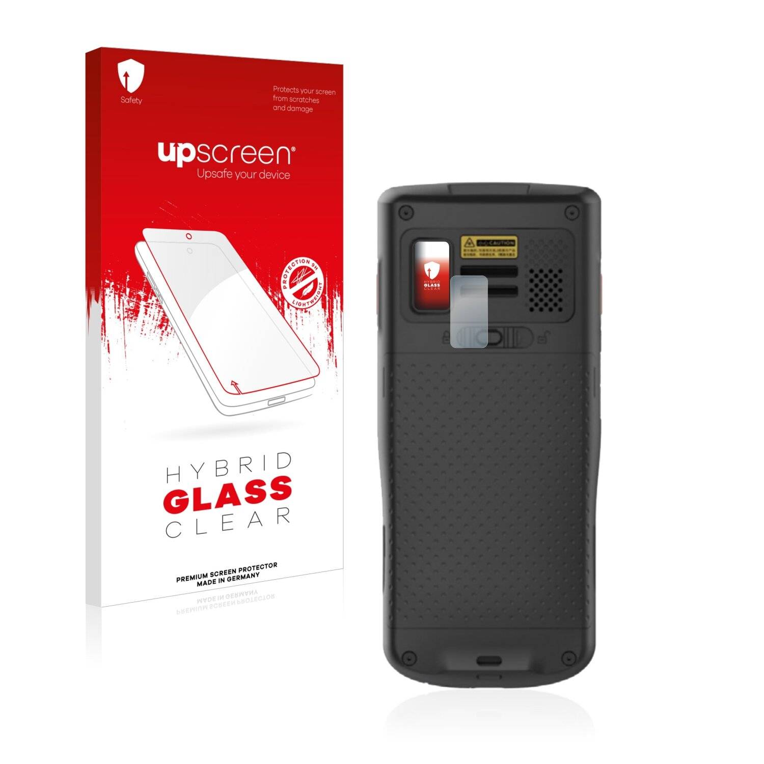 upscreen Hybrid Glass Clear Premium Schutzglas Folie für Honeywell ScanPal EDA51K (NUR