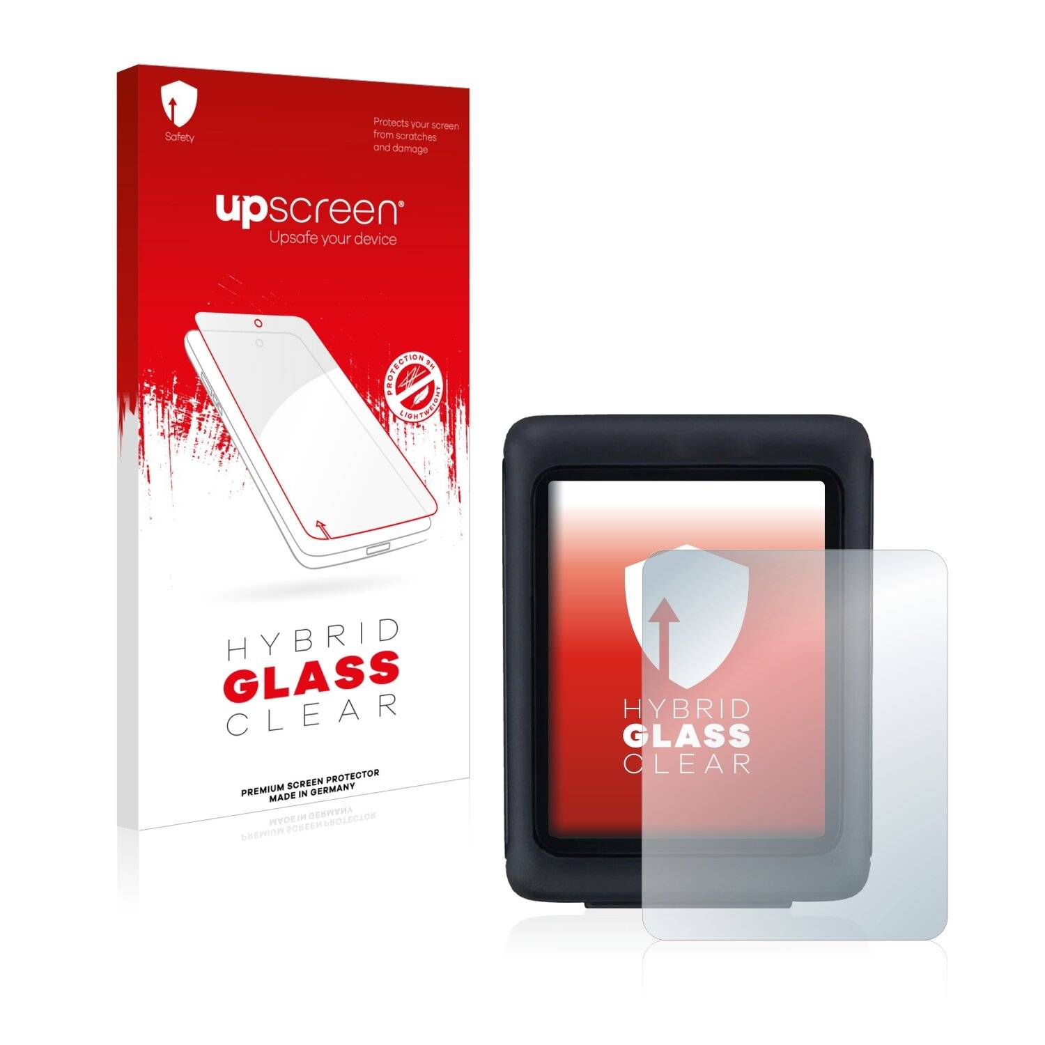 upscreen Hybrid Glass Clear Premium Schutzglas Folie für Sigma BC 5.0
