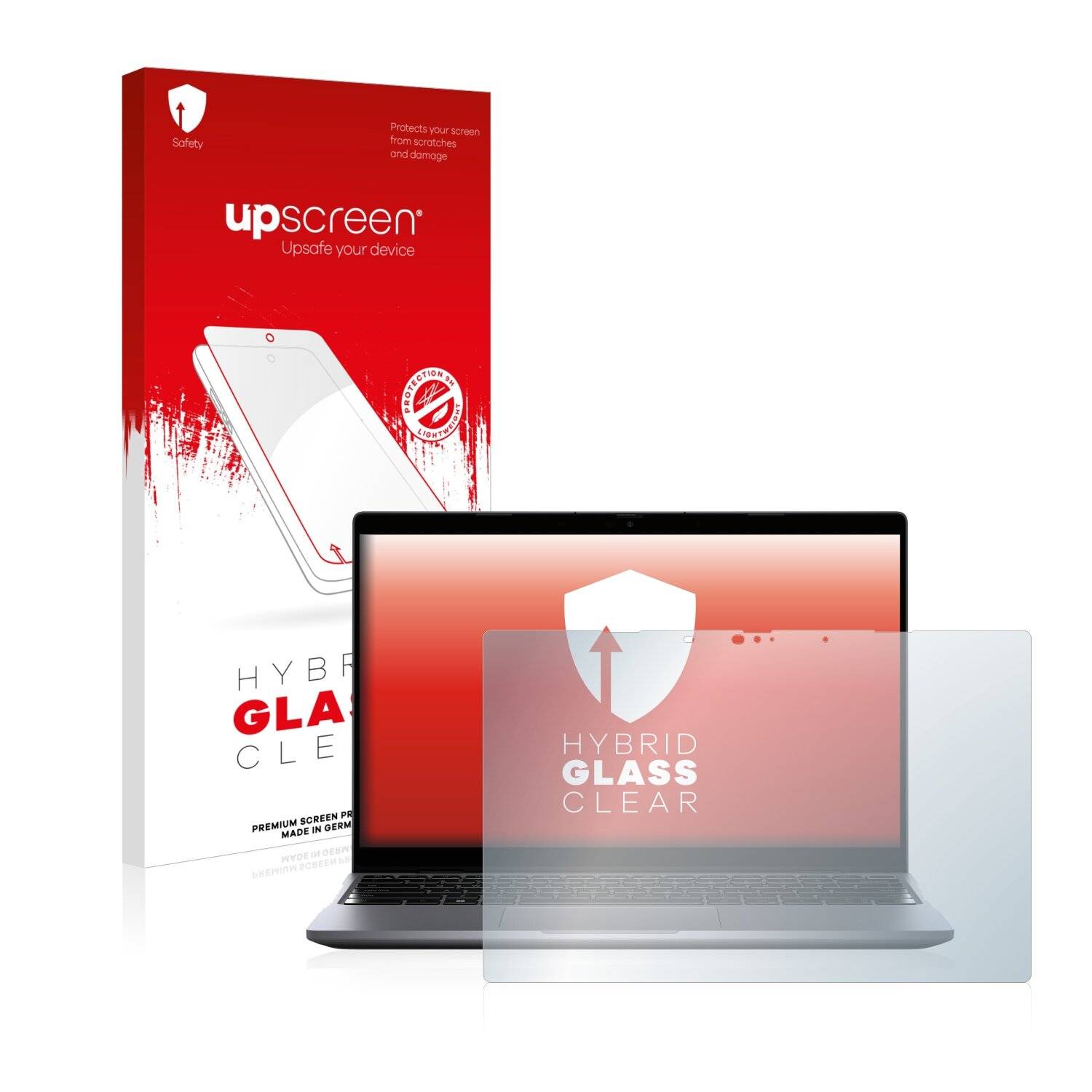 upscreen Hybrid Glass Clear Premium Schutzglas Folie für Dell Latitude 3330 (11.