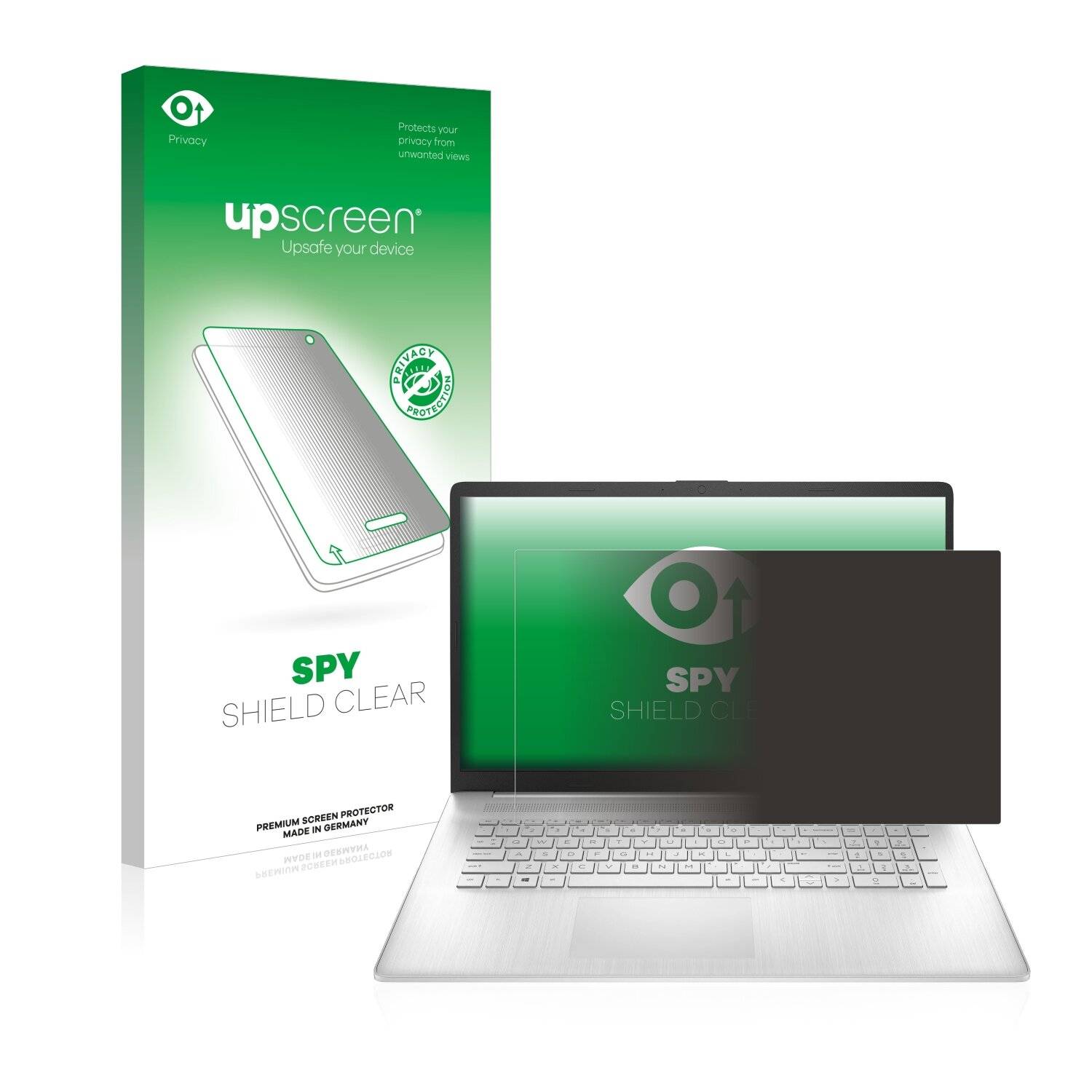 upscreen Spy Shield Clear Premium Blickschutzfolie für HP