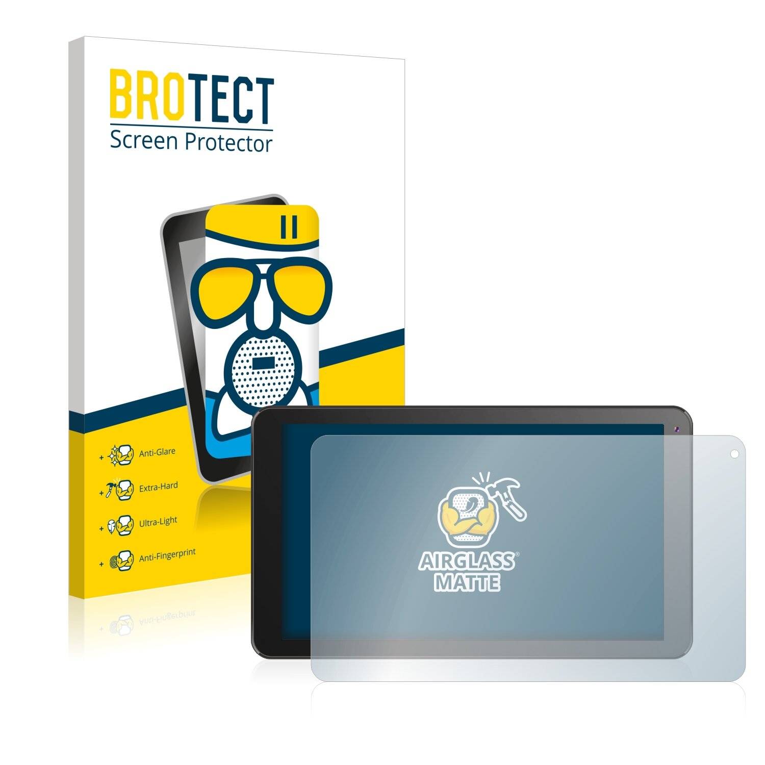 BROTECT AirGlass Matte Schutzglas Folie für Logicom La Tab