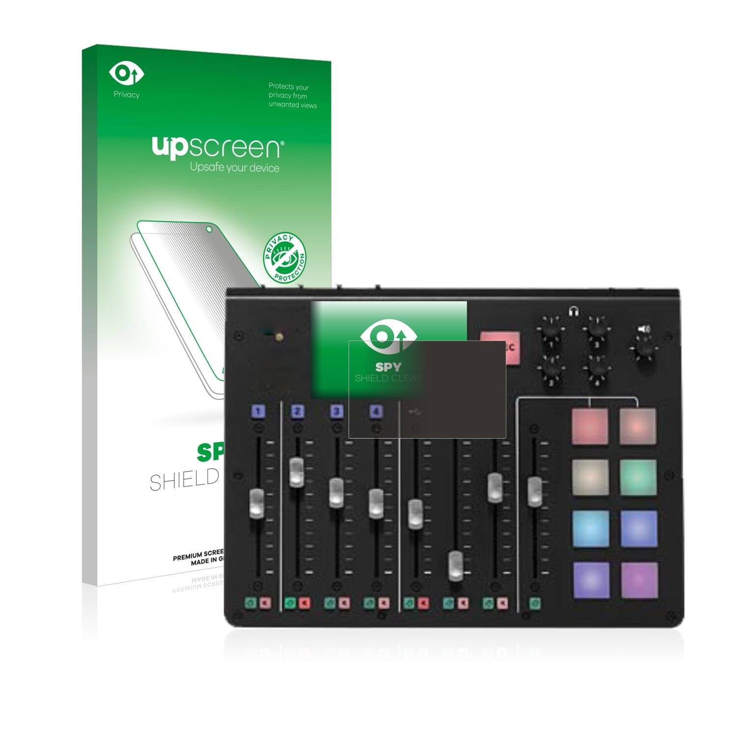 upscreen Spy Shield Clear Premium Blickschutzfolie für Rodecaster Pro