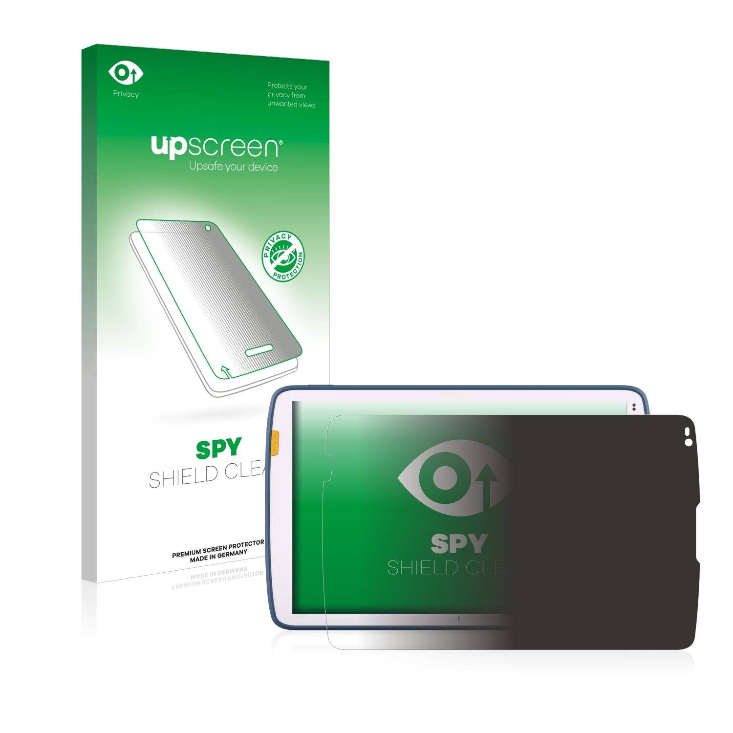 upscreen Spy Shield Clear Premium Blickschutzfolie für Zebra ET 40/45