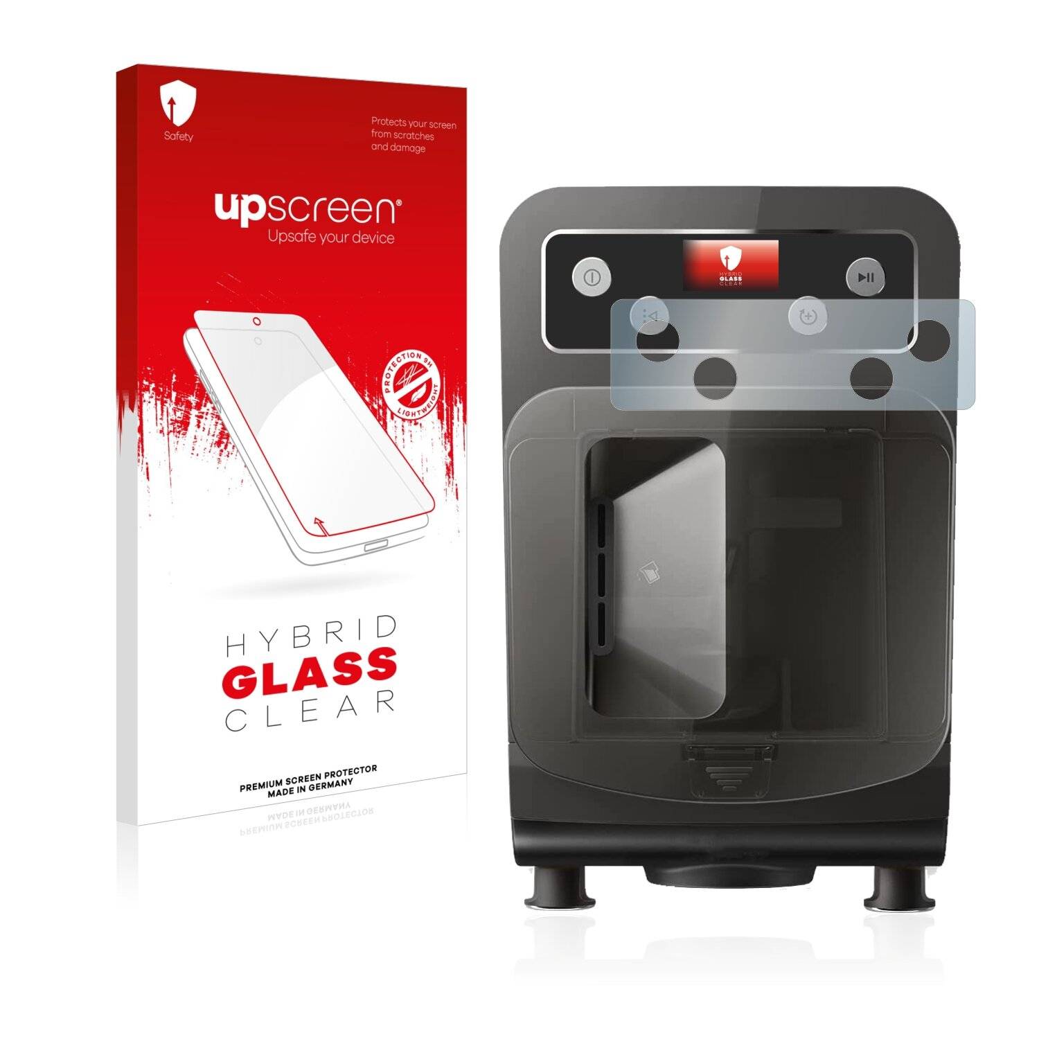 upscreen Hybrid Glass Clear Premium Schutzglas Folie für Philips 200W Fully Automatic Pasta