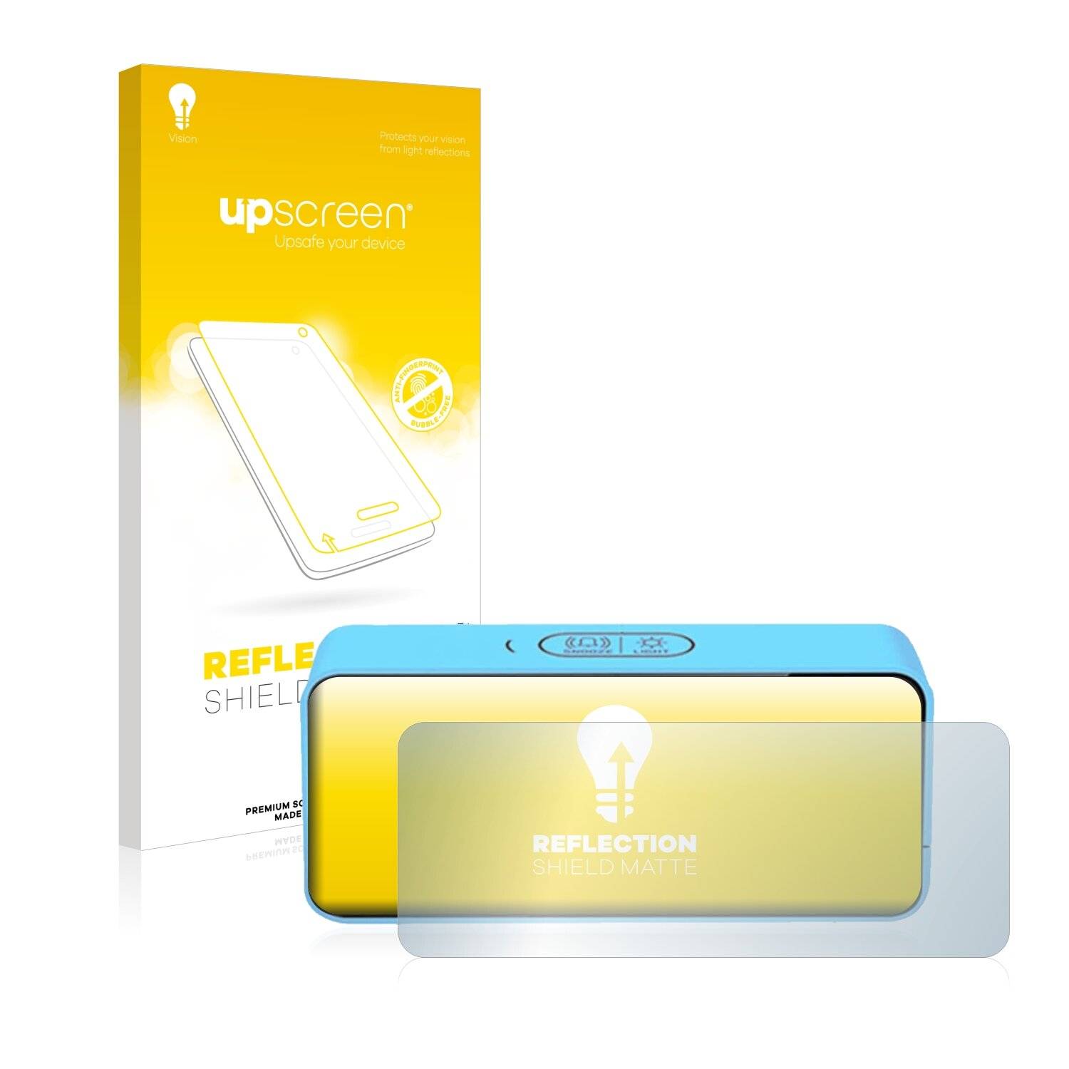 upscreen Reflection Shield Matte Premium Displayschutzfolie für Latec Digitaler Wecker/