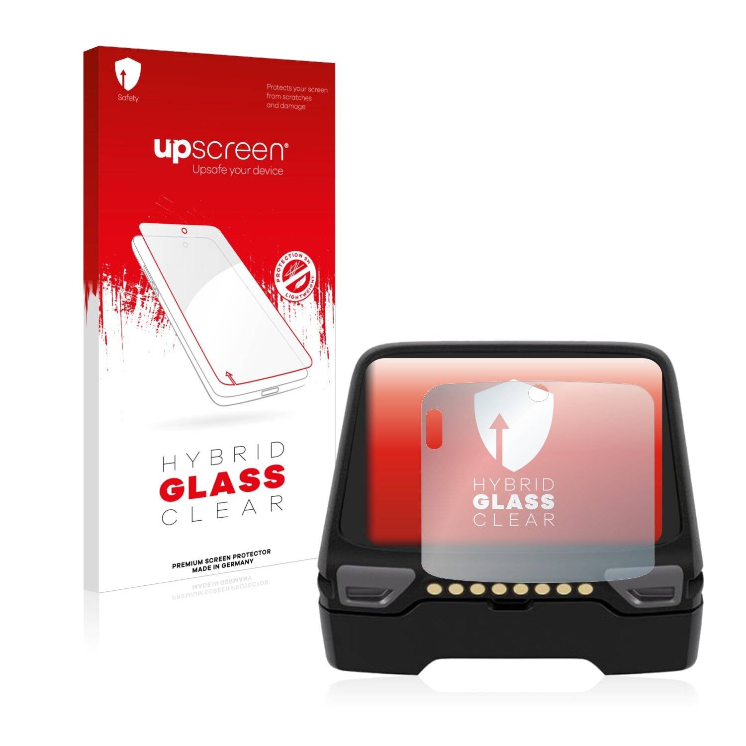 upscreen Hybrid Glass Clear Premium Schutzglas Folie für Zebra WS