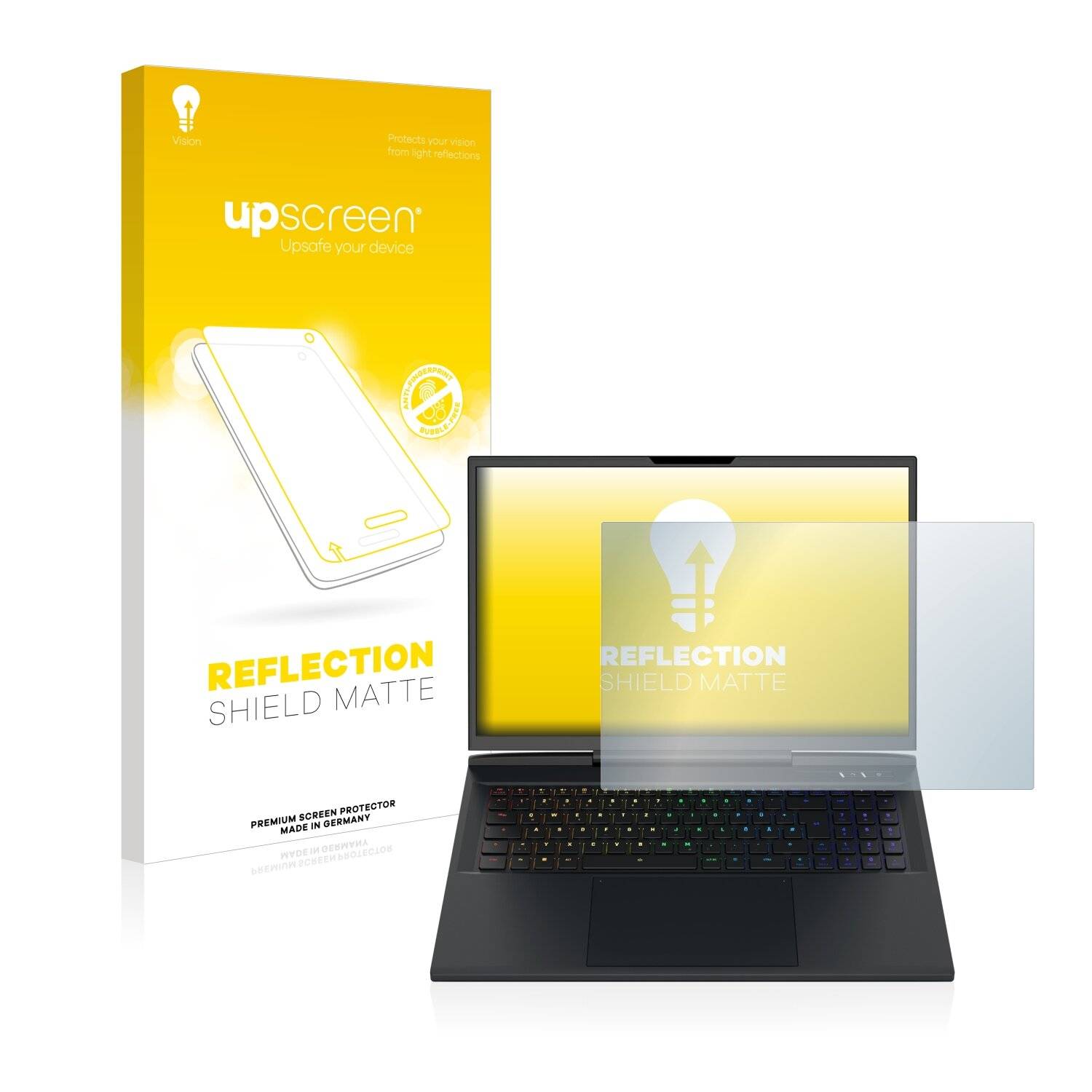 upscreen Reflection Shield Matte Premium Displayschutzfolie für Schenker XMG NEO 17