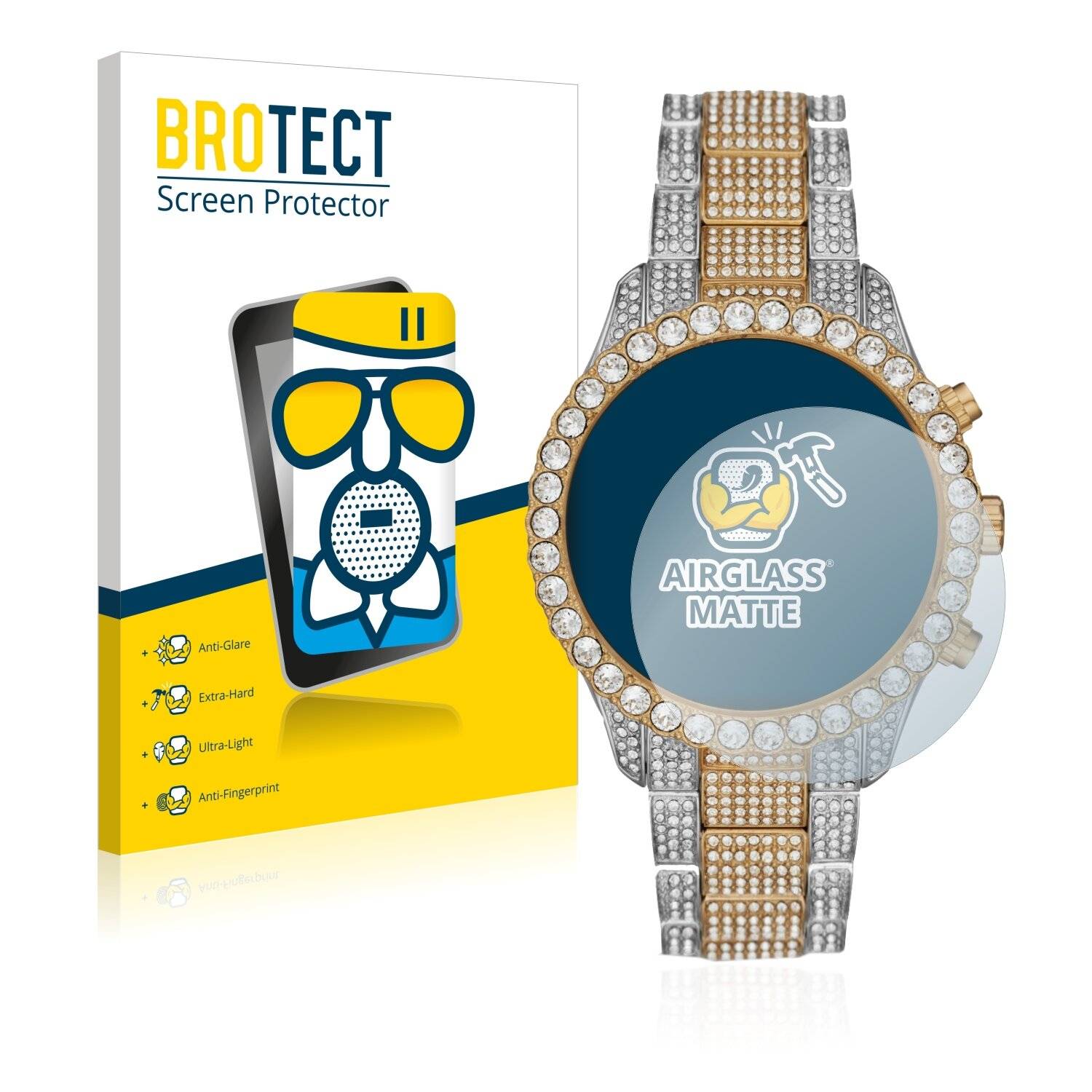 BROTECT AirGlass Matte Schutzglas Folie für Michael Kors Layton MK