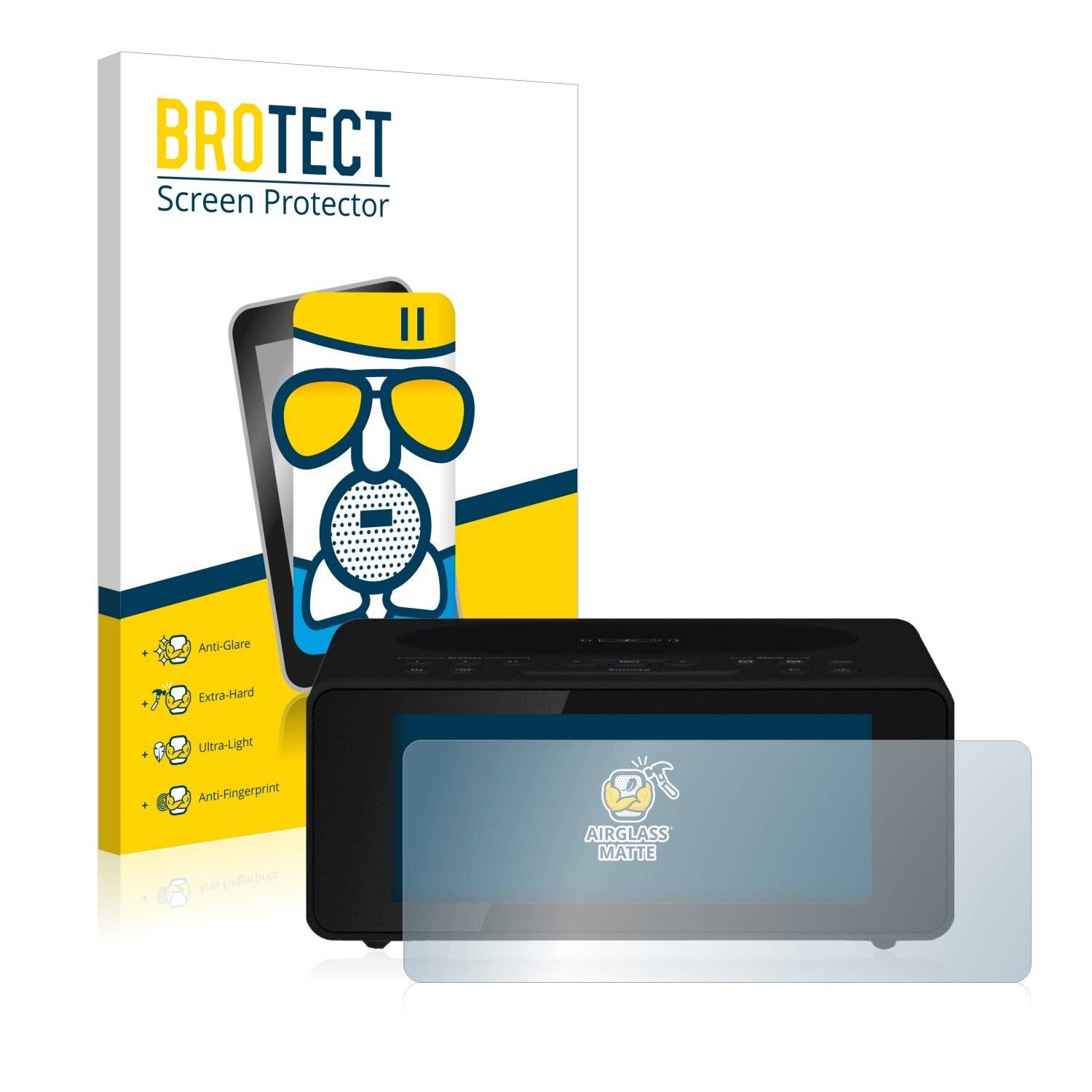 BROTECT AirGlass Matte Schutzglas Folie für TechniSat Digitradio