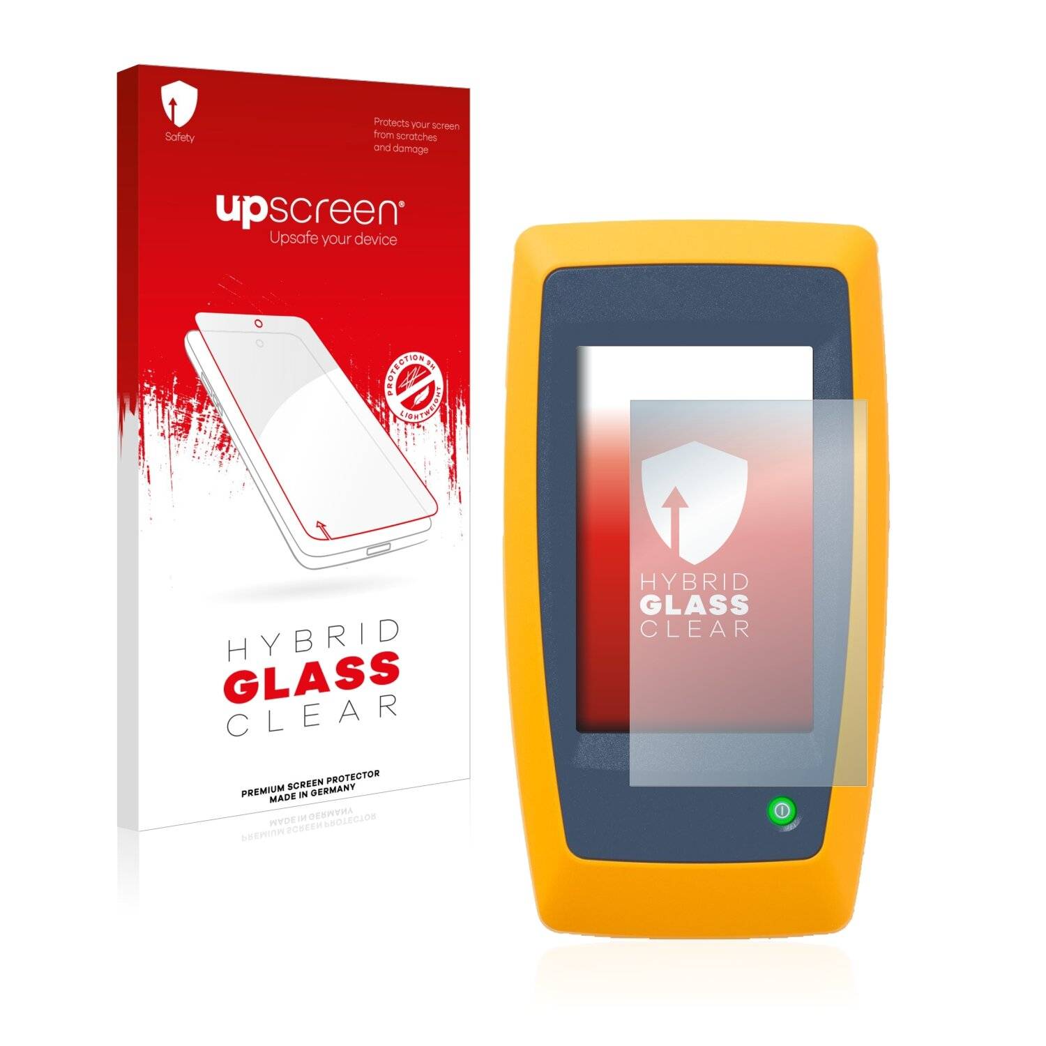 upscreen Flexible Schutz Glas Folie für Fluke LinkIQ Schutzglas 9H Hybridglas Klar