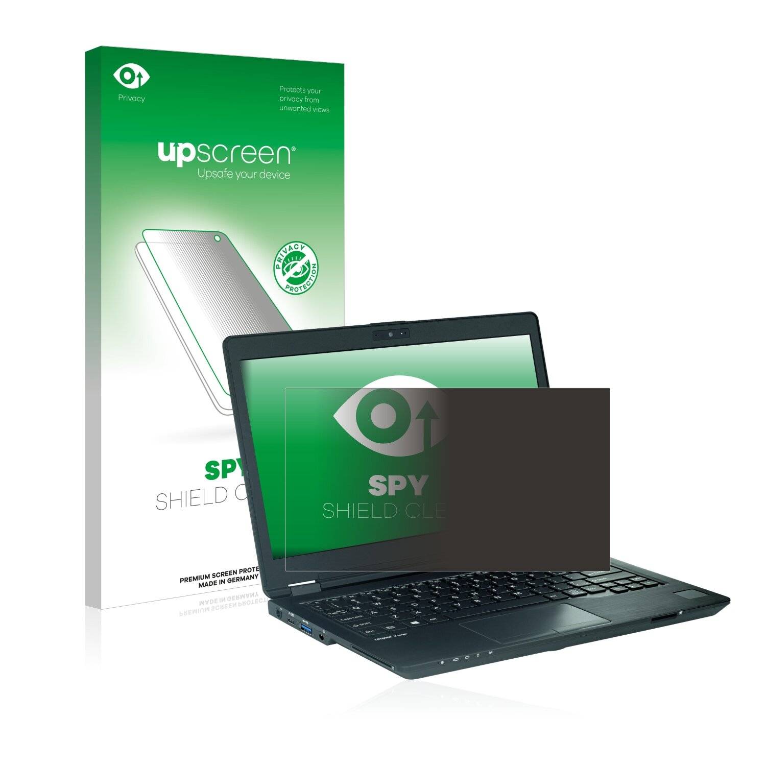 upscreen Blickschutzfolie für Fujitsu Lifebook U729 Anti-Spy Privacy Blaulichtschutz Sichtschutzfolie